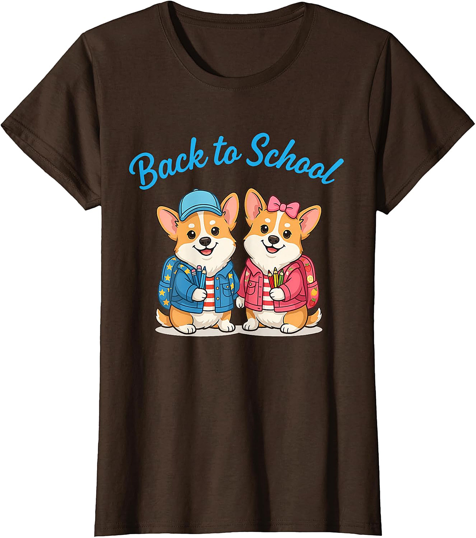Cute Corgi Back to School T-Shirt - Student & Teacher Gift