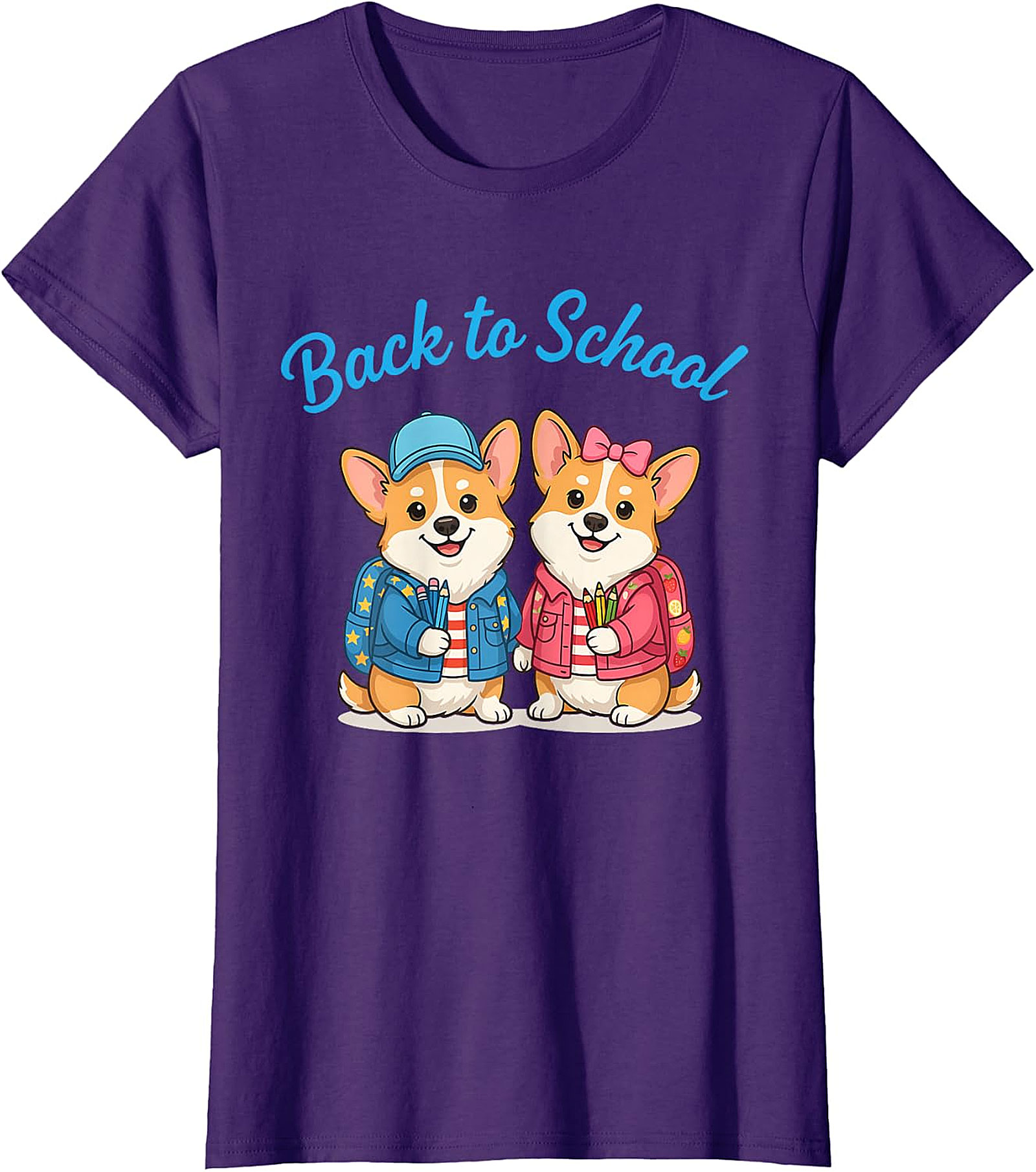 Cute Corgi Back to School T-Shirt - Student & Teacher Gift