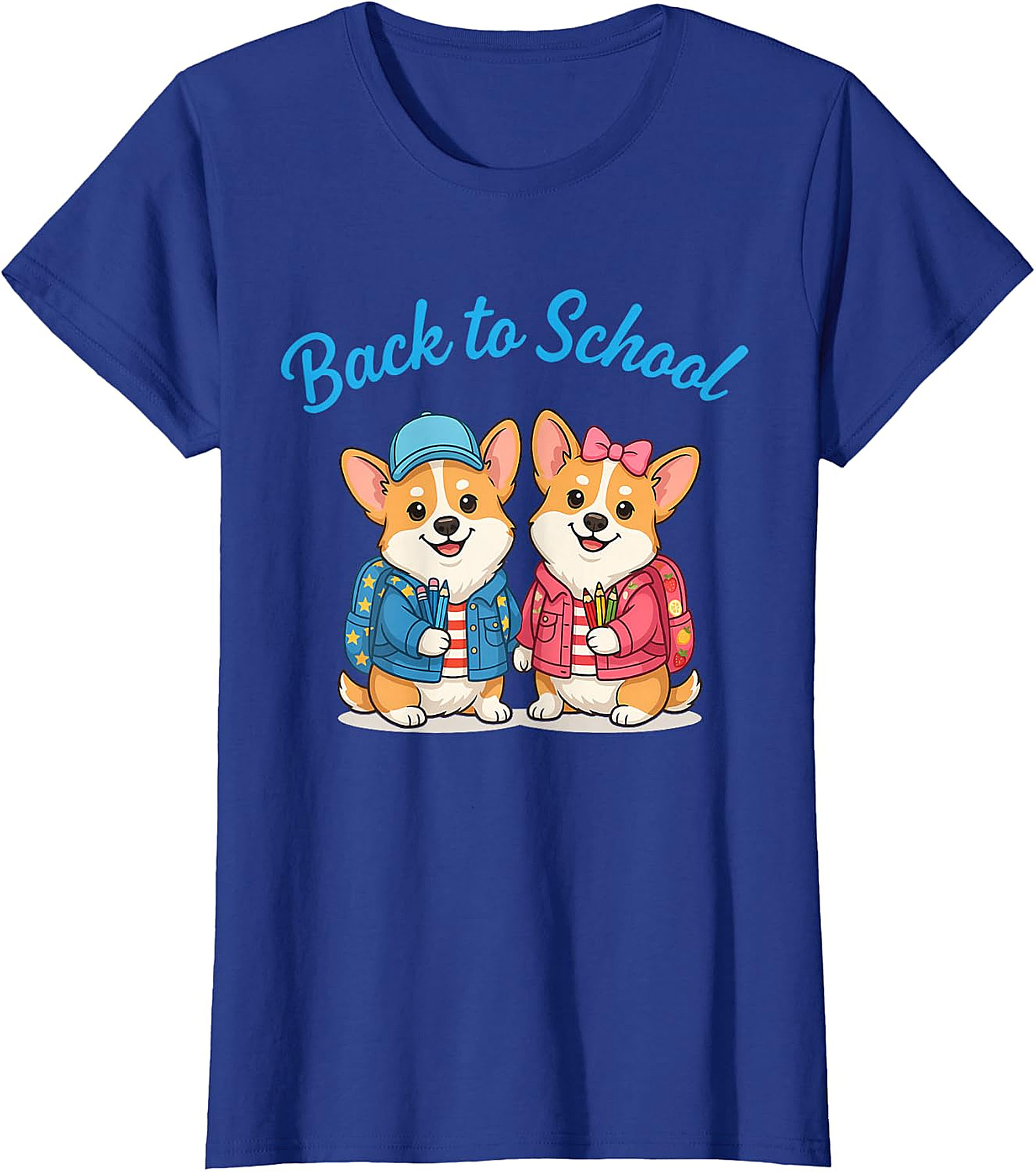 Cute Corgi Back to School T-Shirt - Student & Teacher Gift