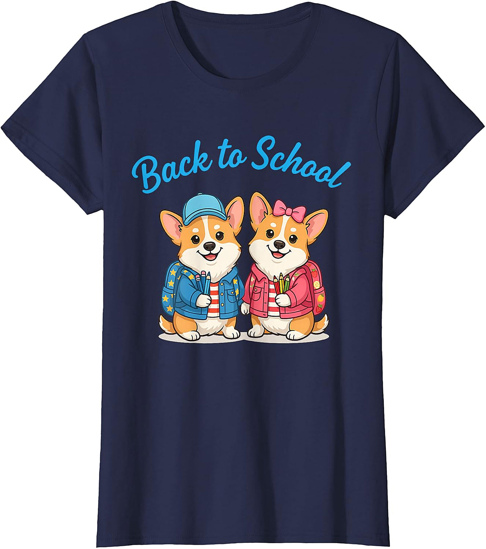 Cute Corgi Back to School T-Shirt - Student & Teacher Gift