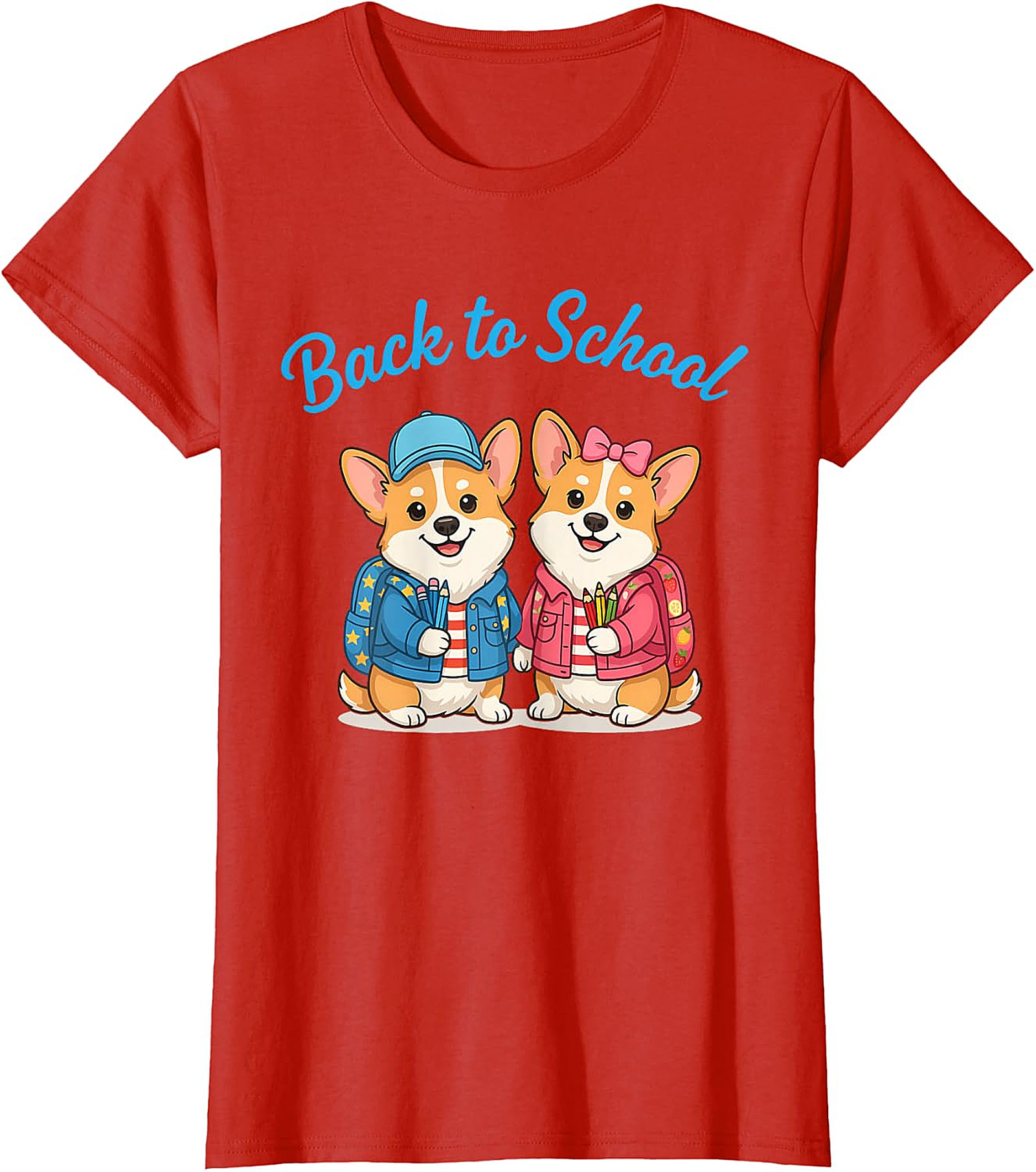 Cute Corgi Back to School T-Shirt - Student & Teacher Gift
