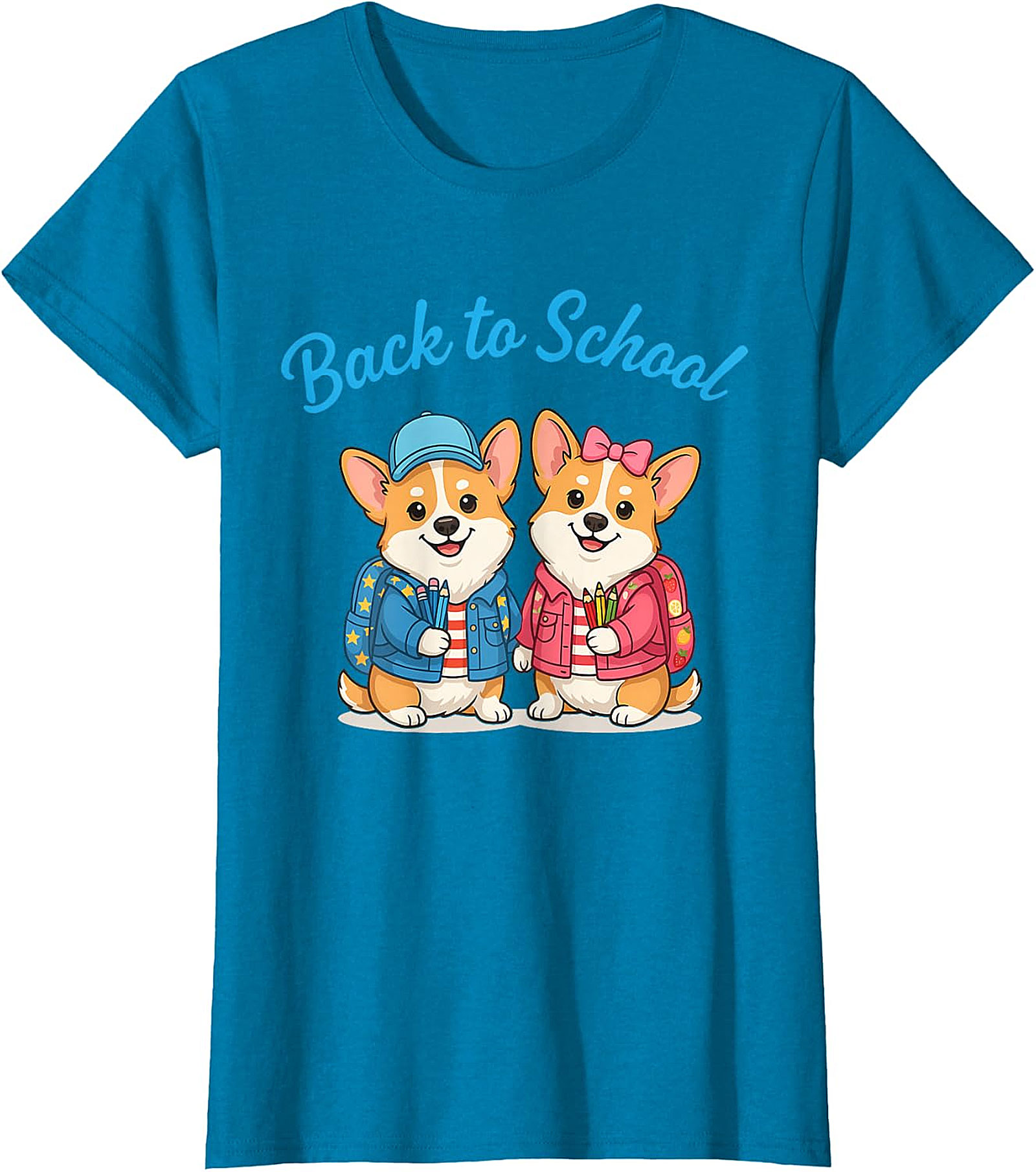 Cute Corgi Back to School T-Shirt - Student & Teacher Gift