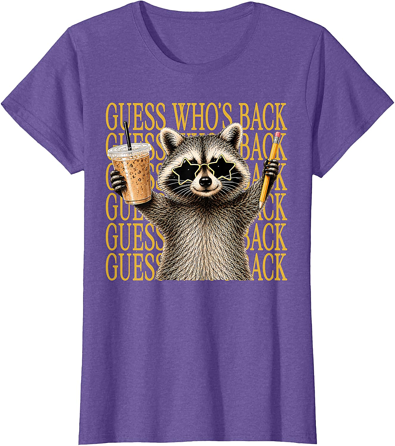 Funny Back to School Raccoon Tee Teacher & Kids Shirt