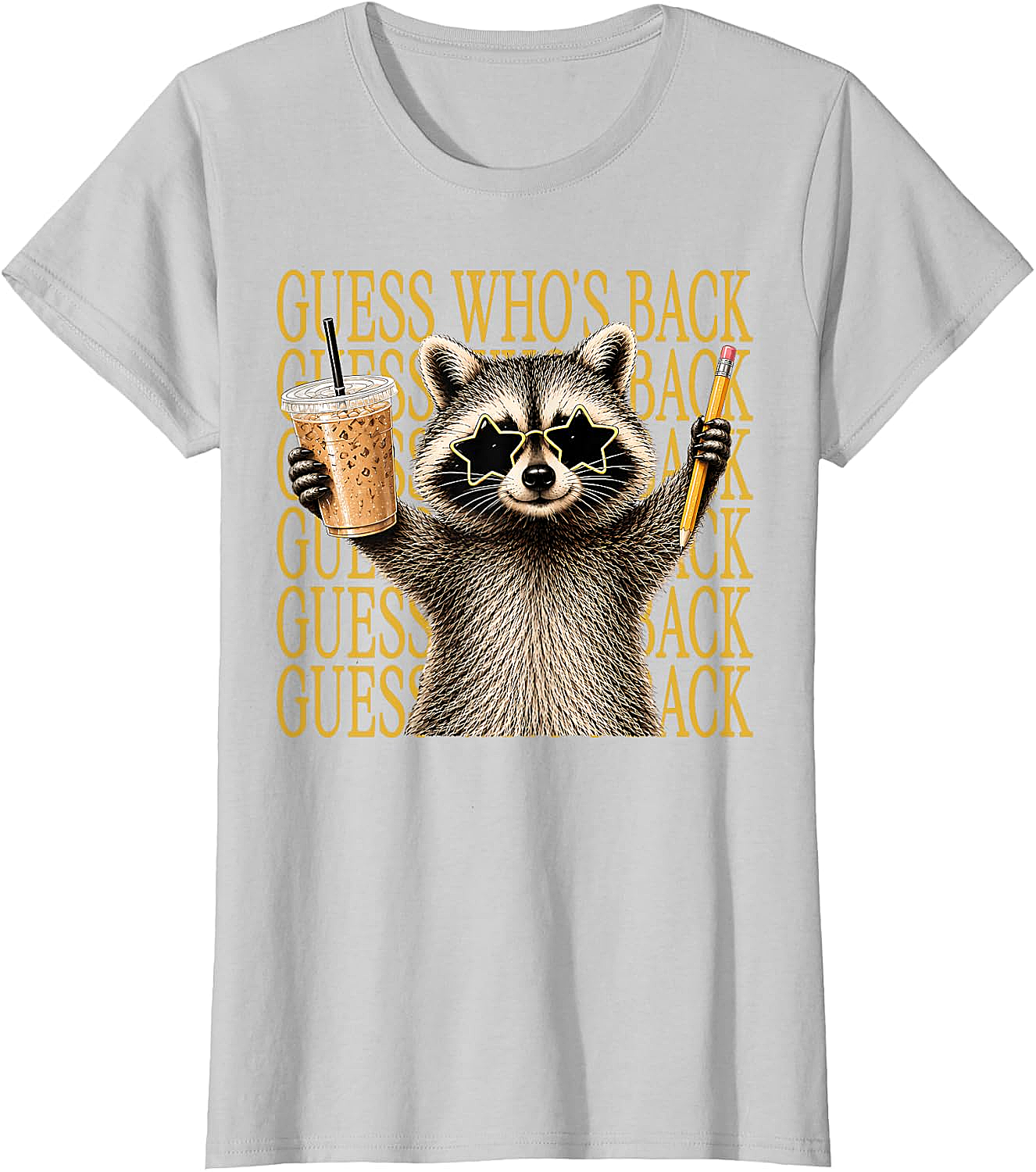 Funny Back to School Raccoon Tee Teacher & Kids Shirt