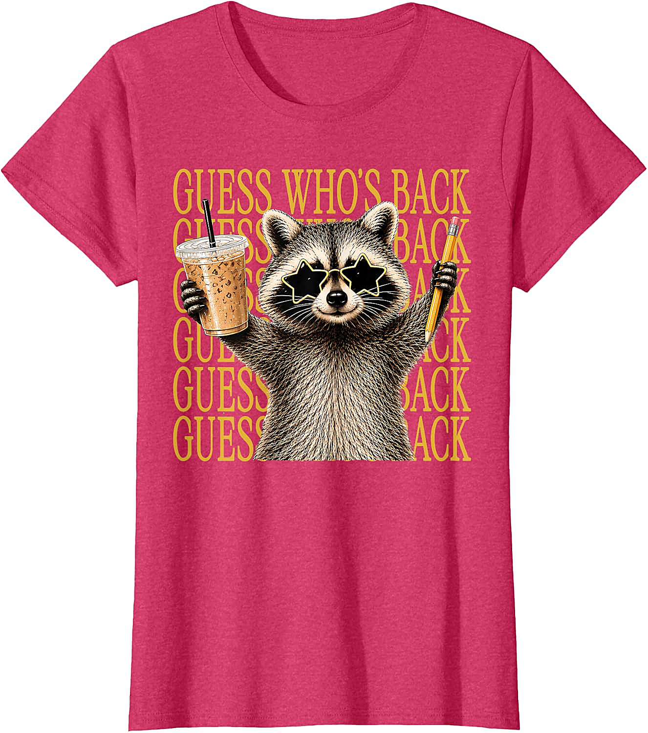 Funny Back to School Raccoon Tee Teacher & Kids Shirt