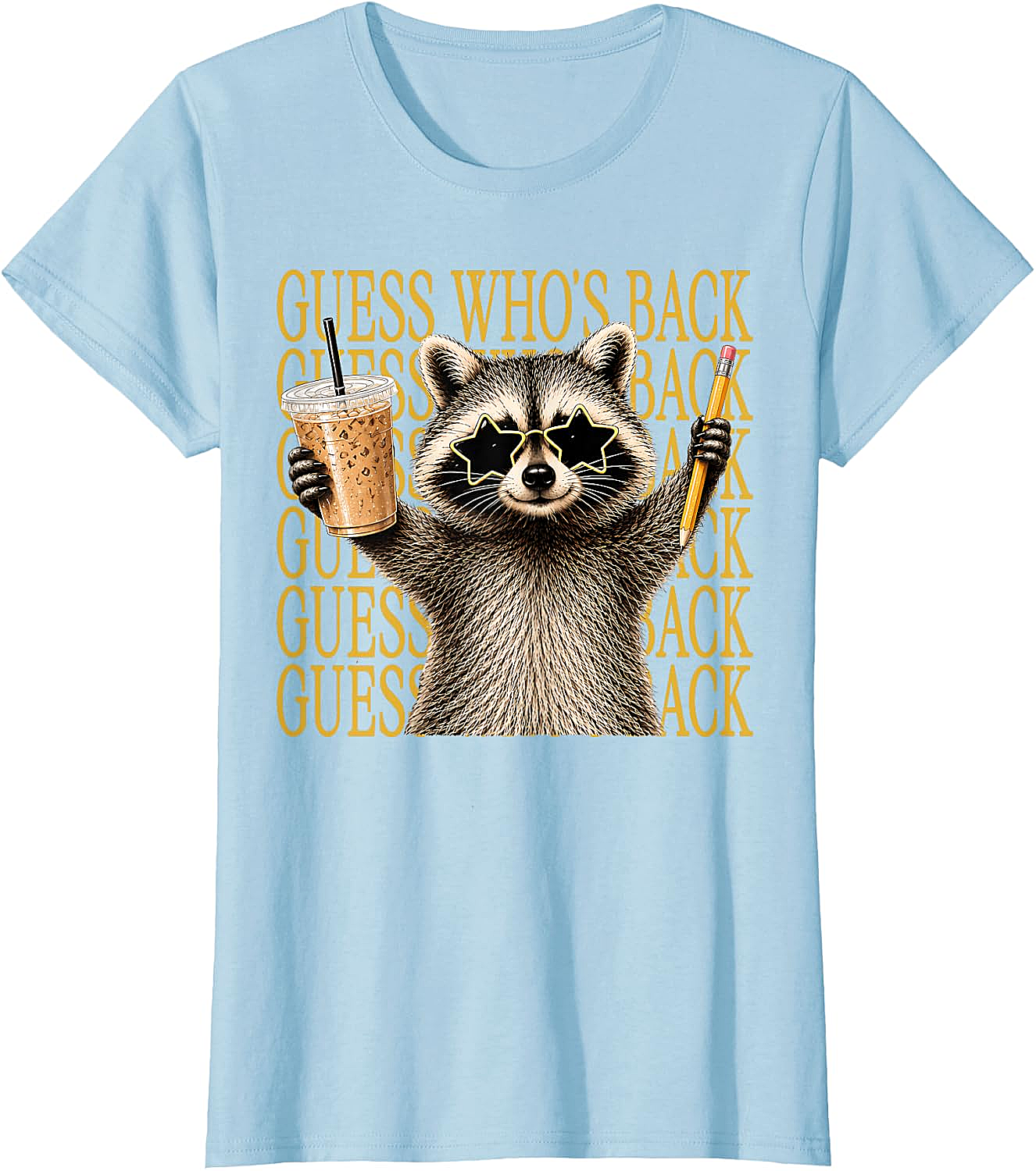 Funny Back to School Raccoon Tee Teacher & Kids Shirt