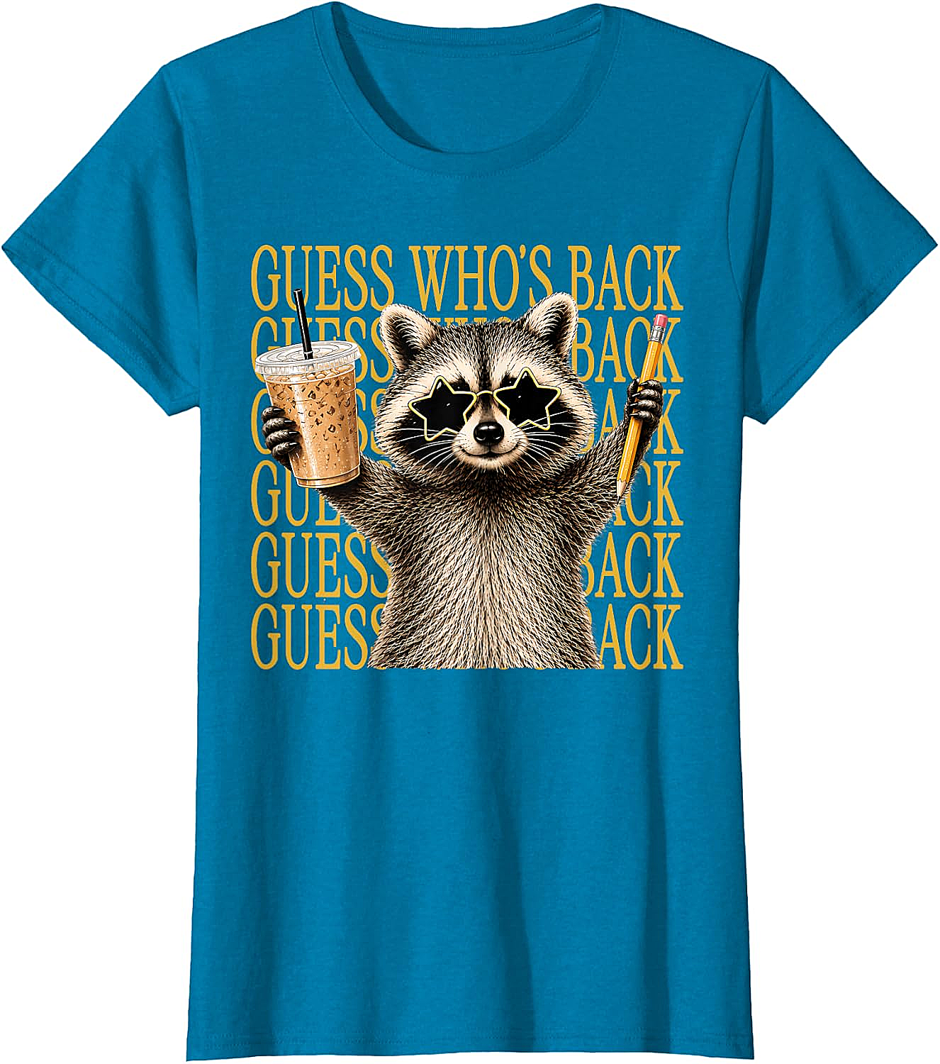 Funny Back to School Raccoon Tee Teacher & Kids Shirt