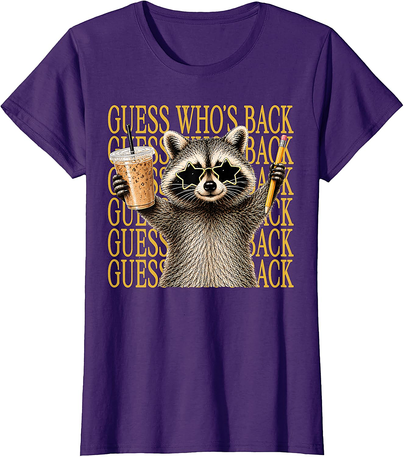 Funny Back to School Raccoon Tee Teacher & Kids Shirt