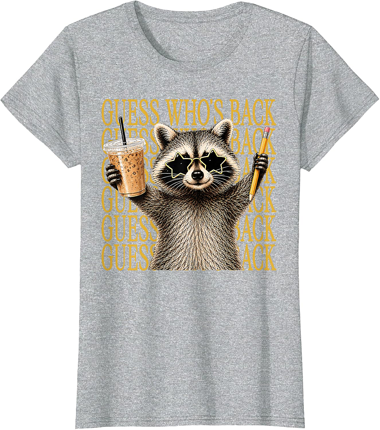 Funny Back to School Raccoon Tee Teacher & Kids Shirt