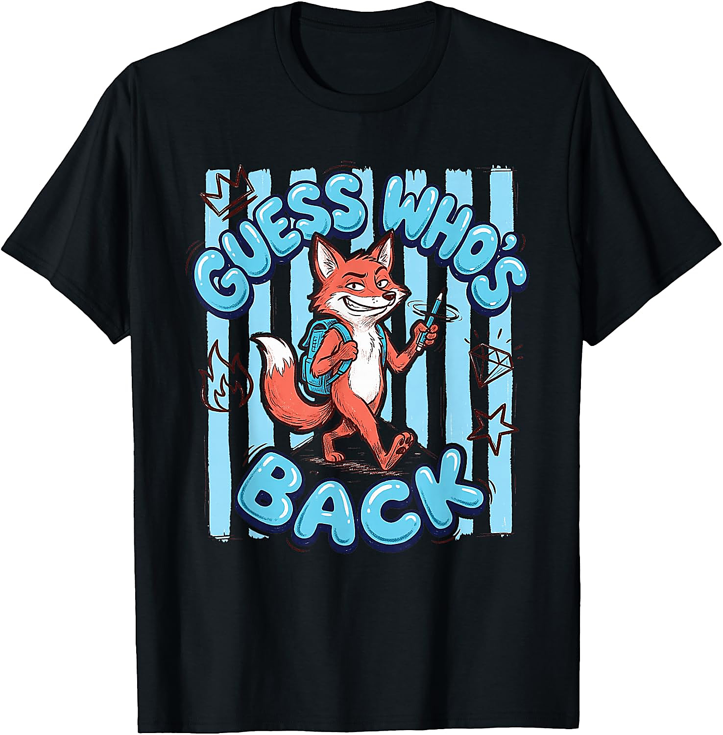 Guess Who's Back Fox T-Shirt | Funny School Tee