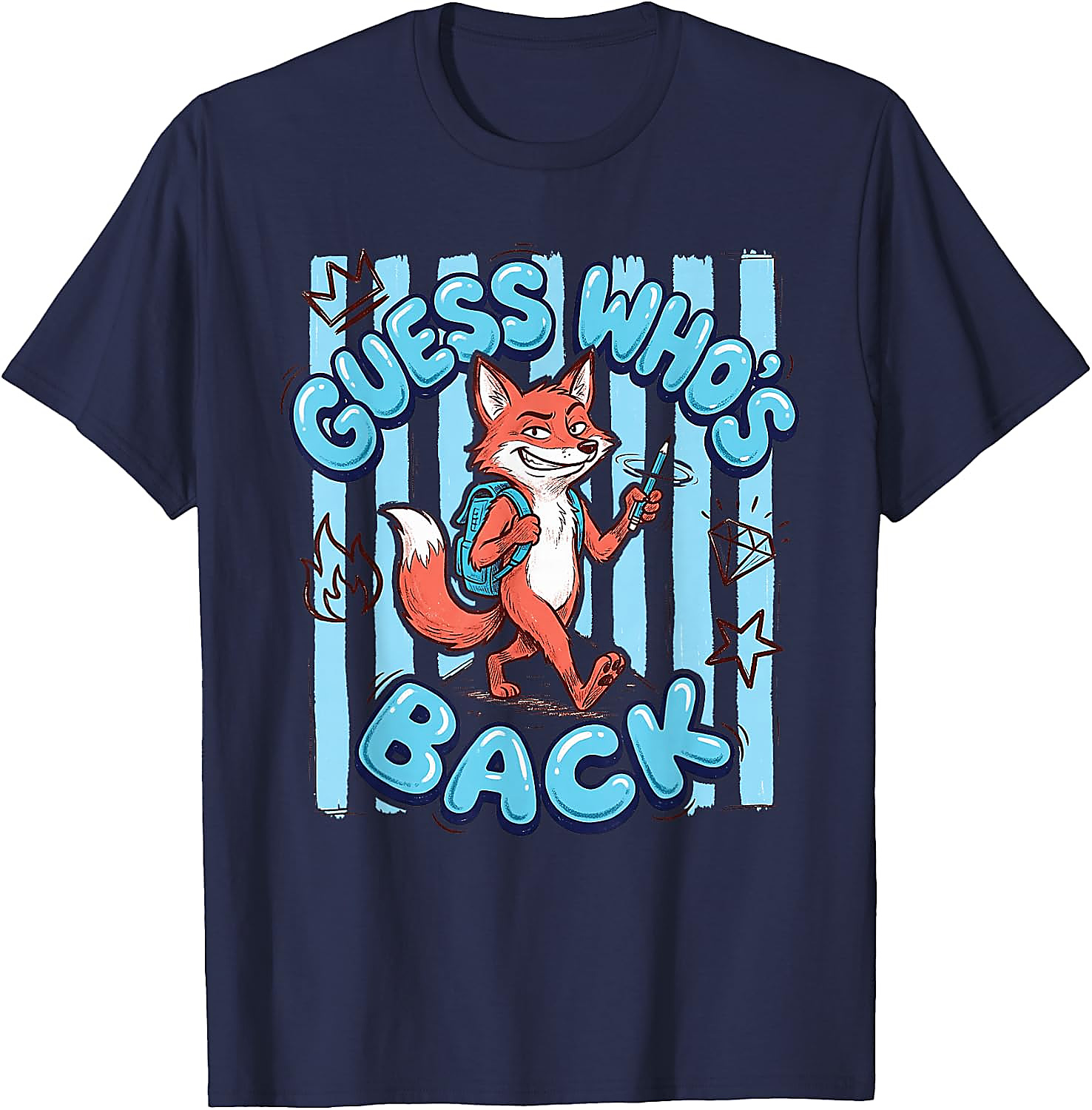 Guess Who's Back Fox T-Shirt | Funny School Tee