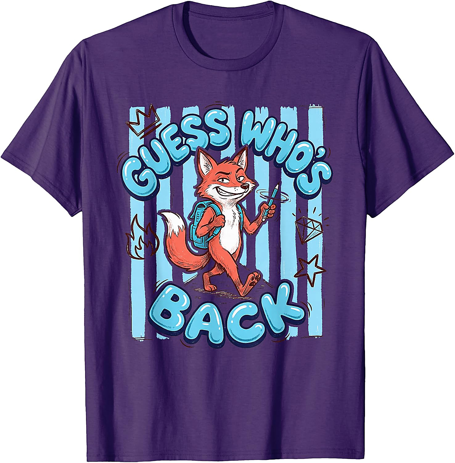 Guess Who's Back Fox T-Shirt | Funny School Tee