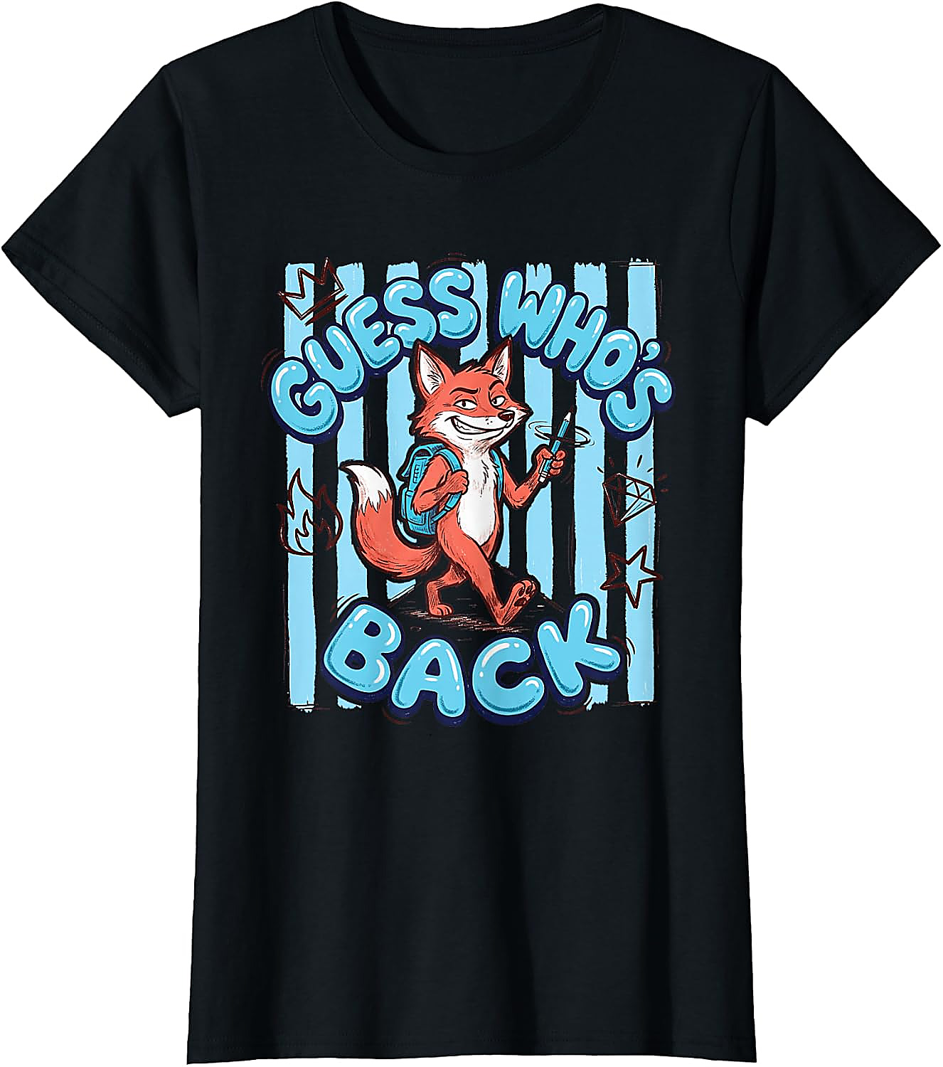 Guess Who's Back Fox T-Shirt | Funny School Tee