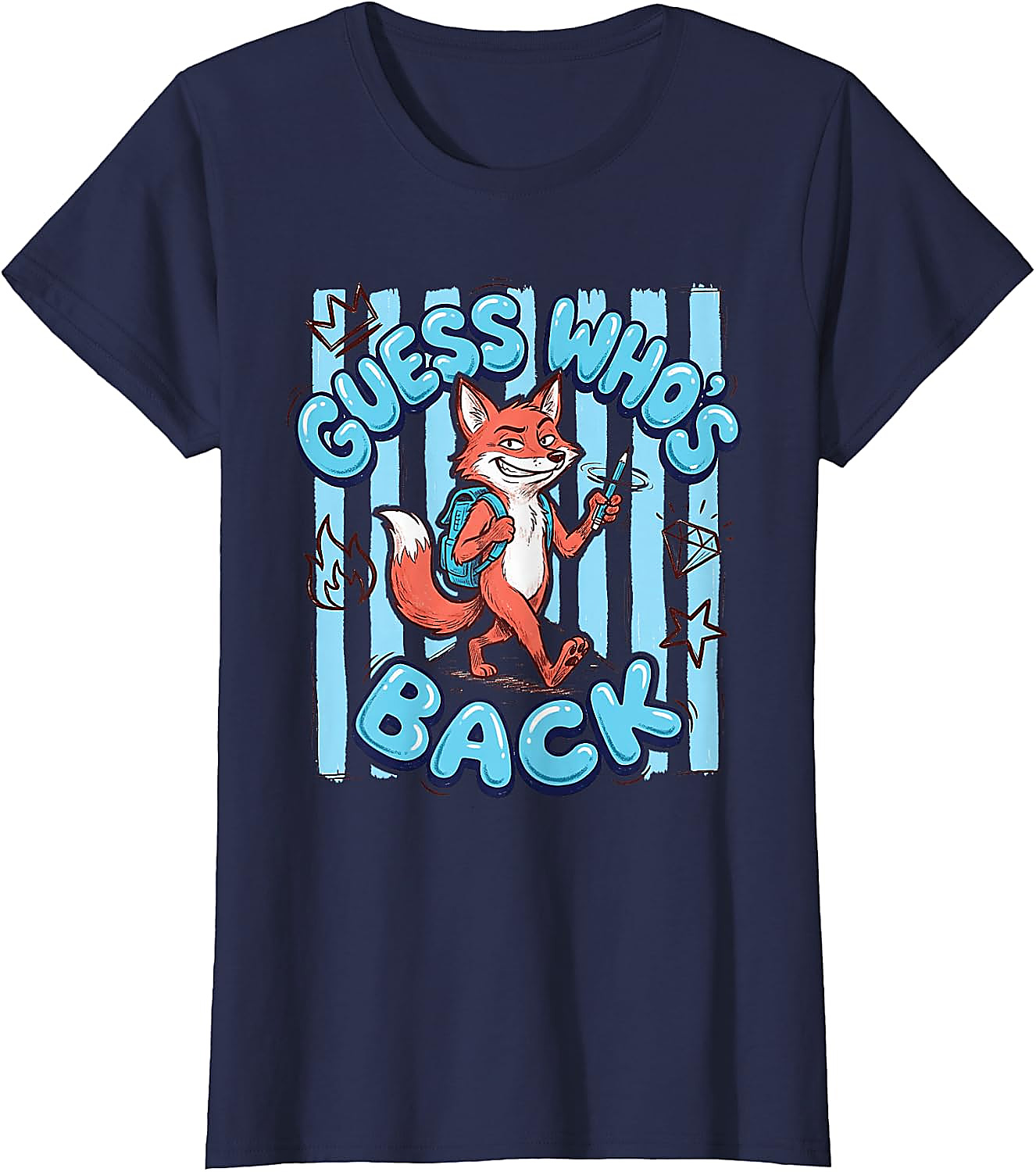 Guess Who's Back Fox T-Shirt | Funny School Tee