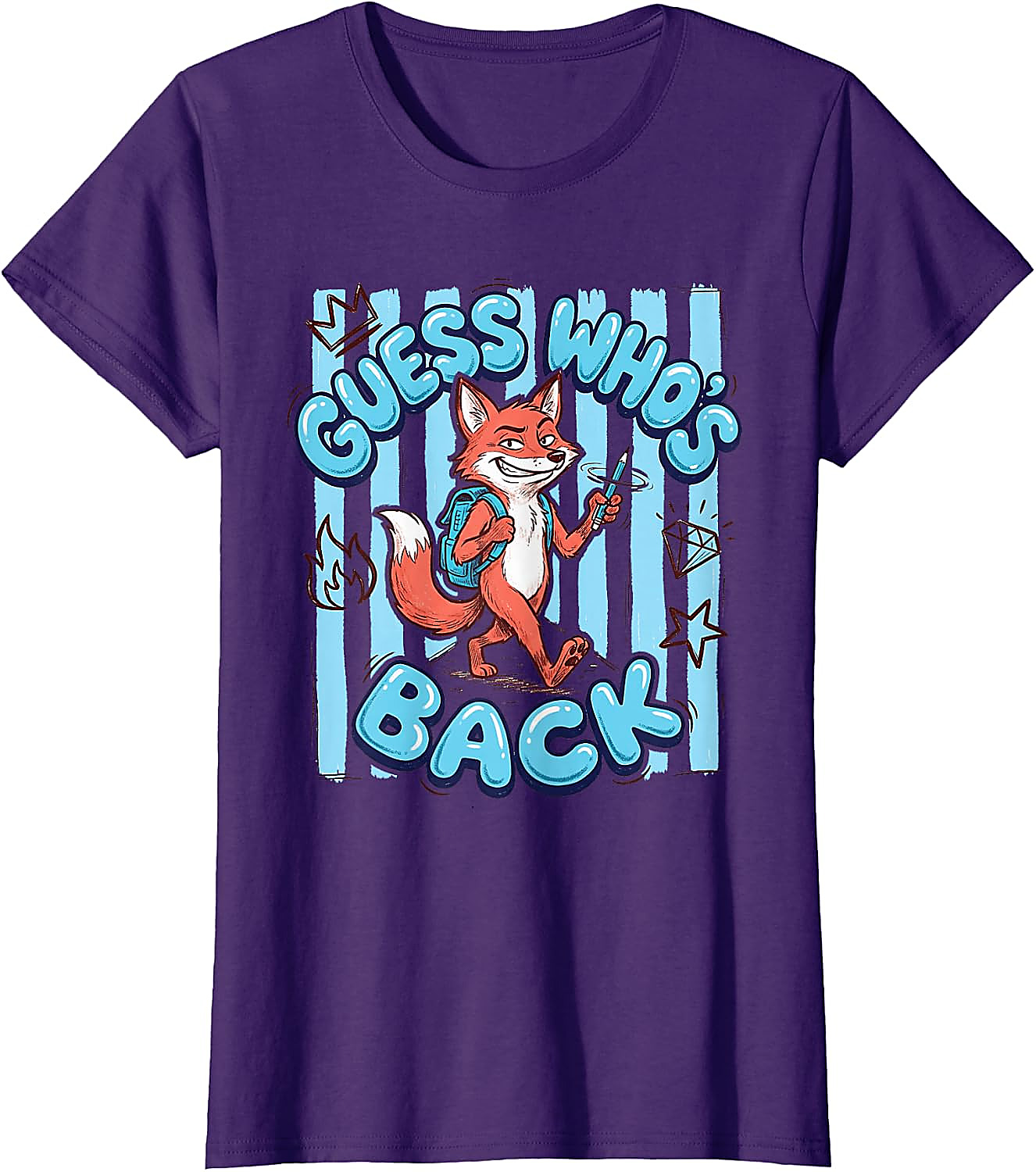 Guess Who's Back Fox T-Shirt | Funny School Tee