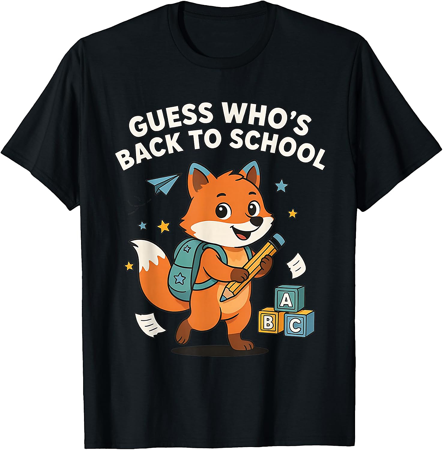 Back to School Fox T-Shirt | Funny First Day Graphic Tee