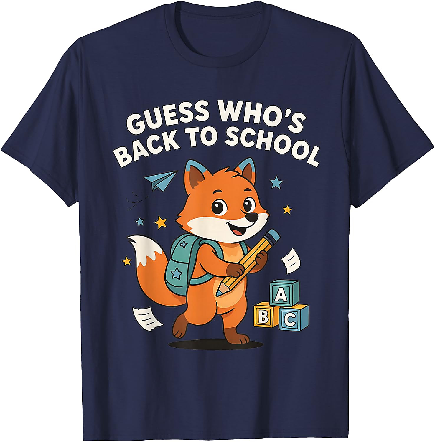 Back to School Fox T-Shirt | Funny First Day Graphic Tee