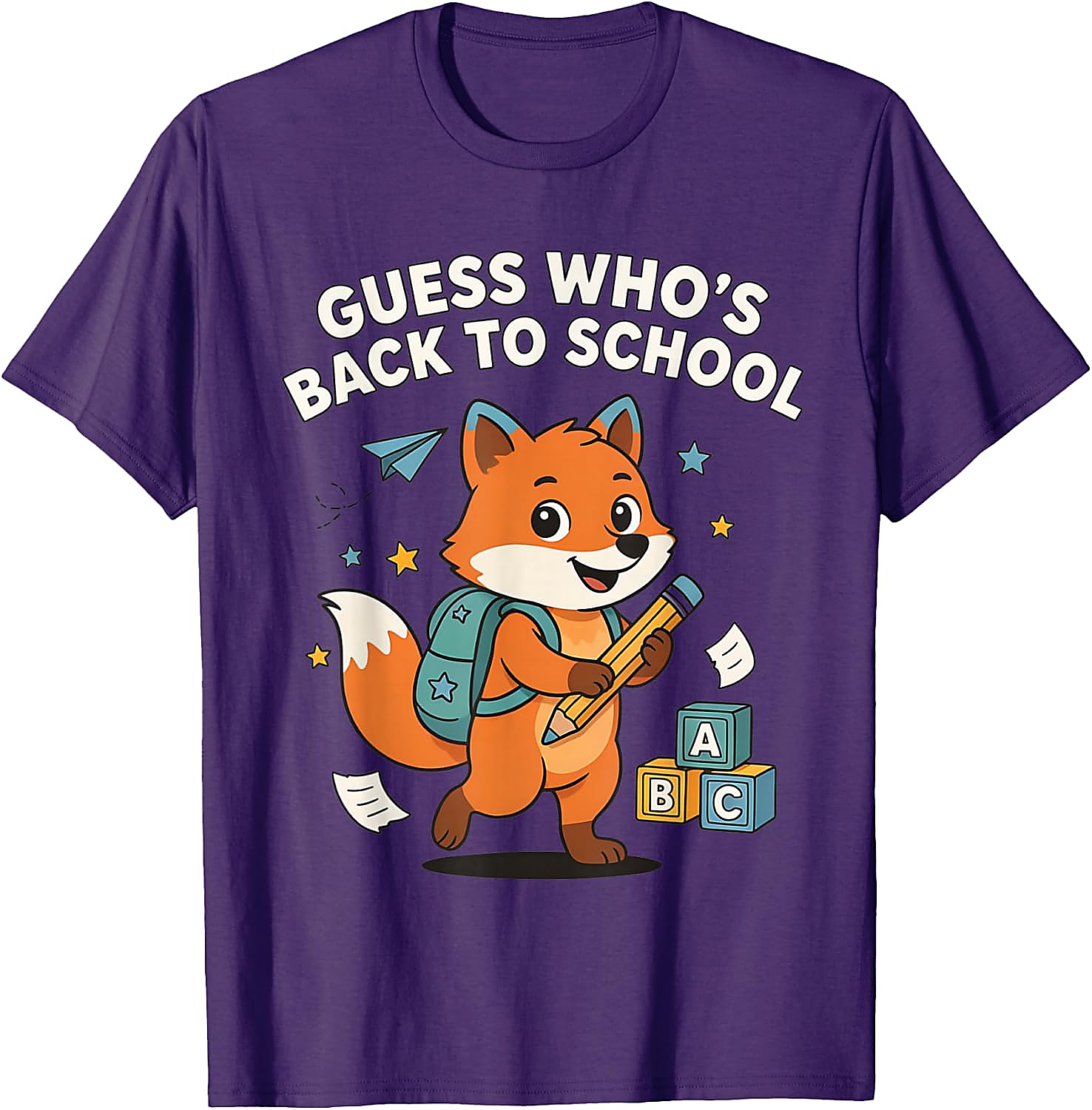 Back to School Fox T-Shirt | Funny First Day Graphic Tee