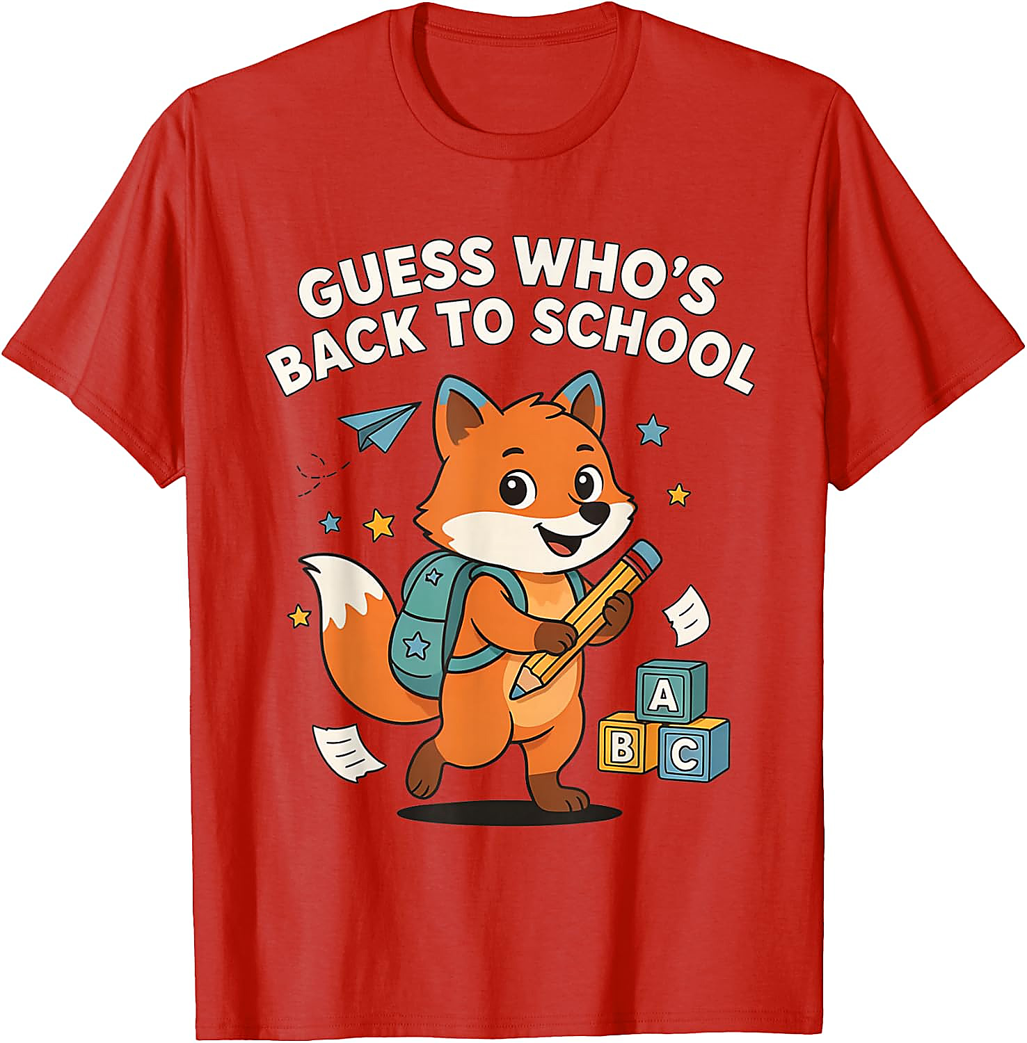 Back to School Fox T-Shirt | Funny First Day Graphic Tee