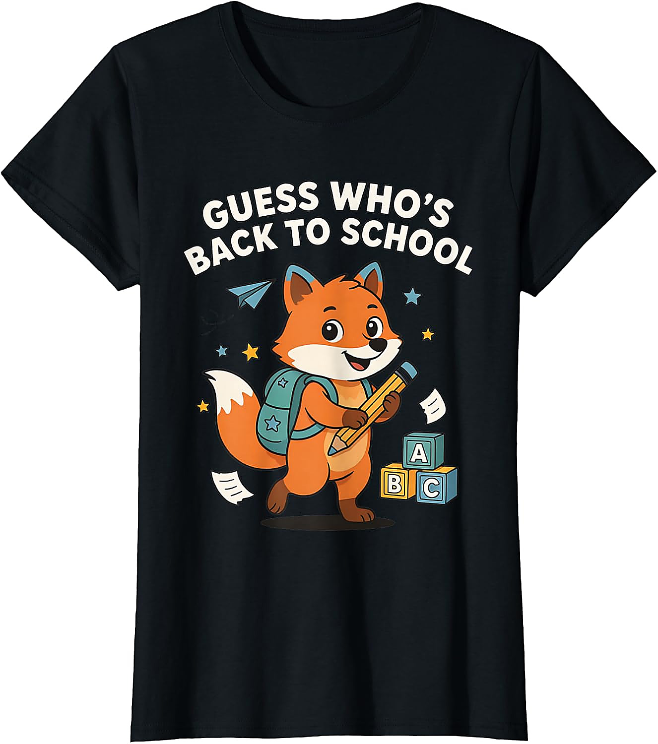 Back to School Fox T-Shirt | Funny First Day Graphic Tee