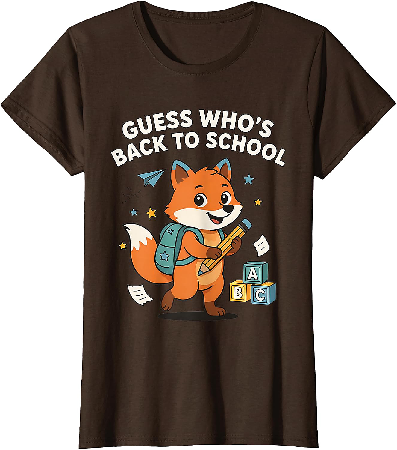 Back to School Fox T-Shirt | Funny First Day Graphic Tee