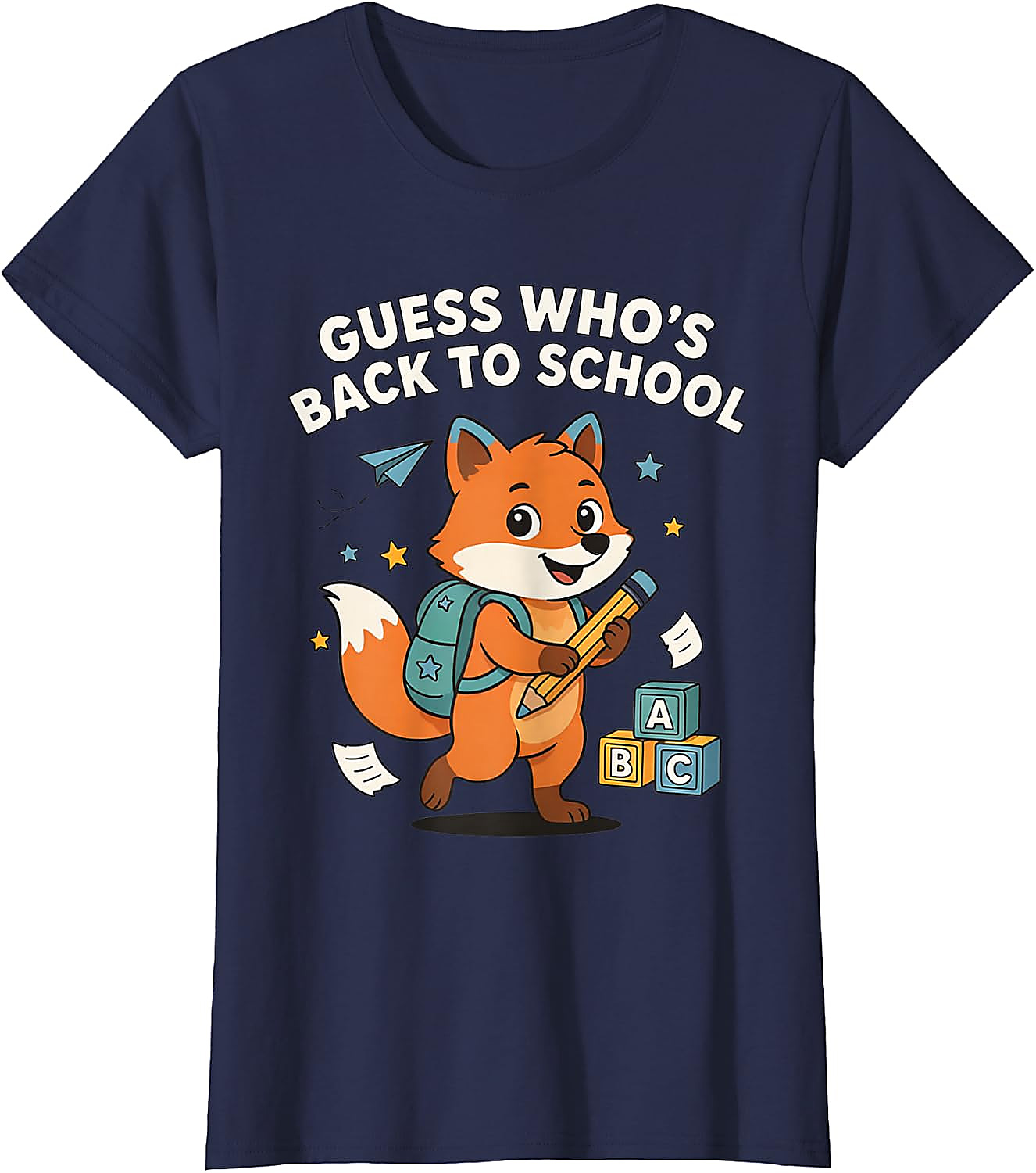 Back to School Fox T-Shirt | Funny First Day Graphic Tee