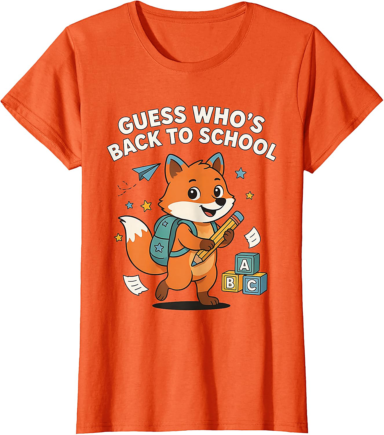 Back to School Fox T-Shirt | Funny First Day Graphic Tee