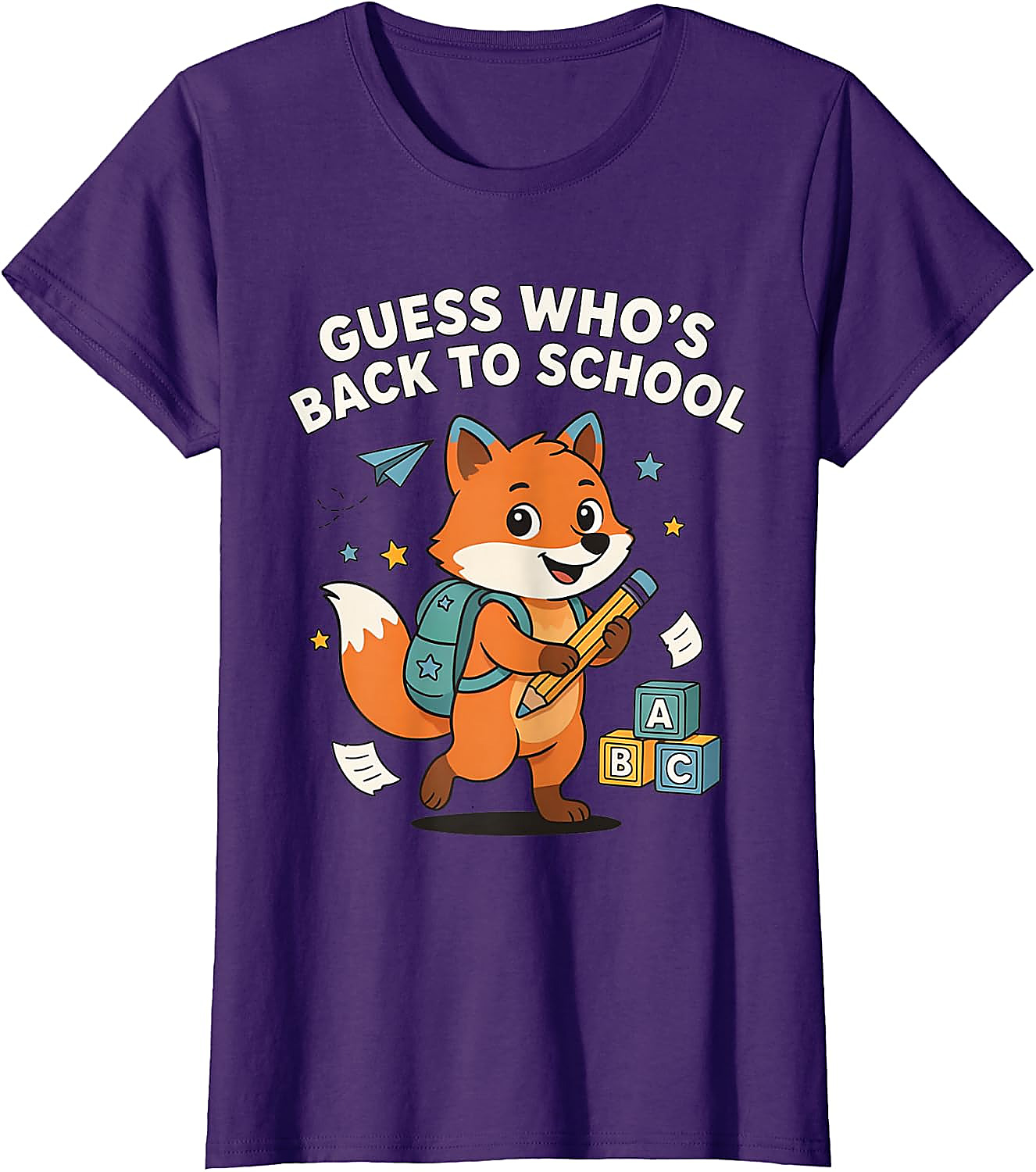 Back to School Fox T-Shirt | Funny First Day Graphic Tee
