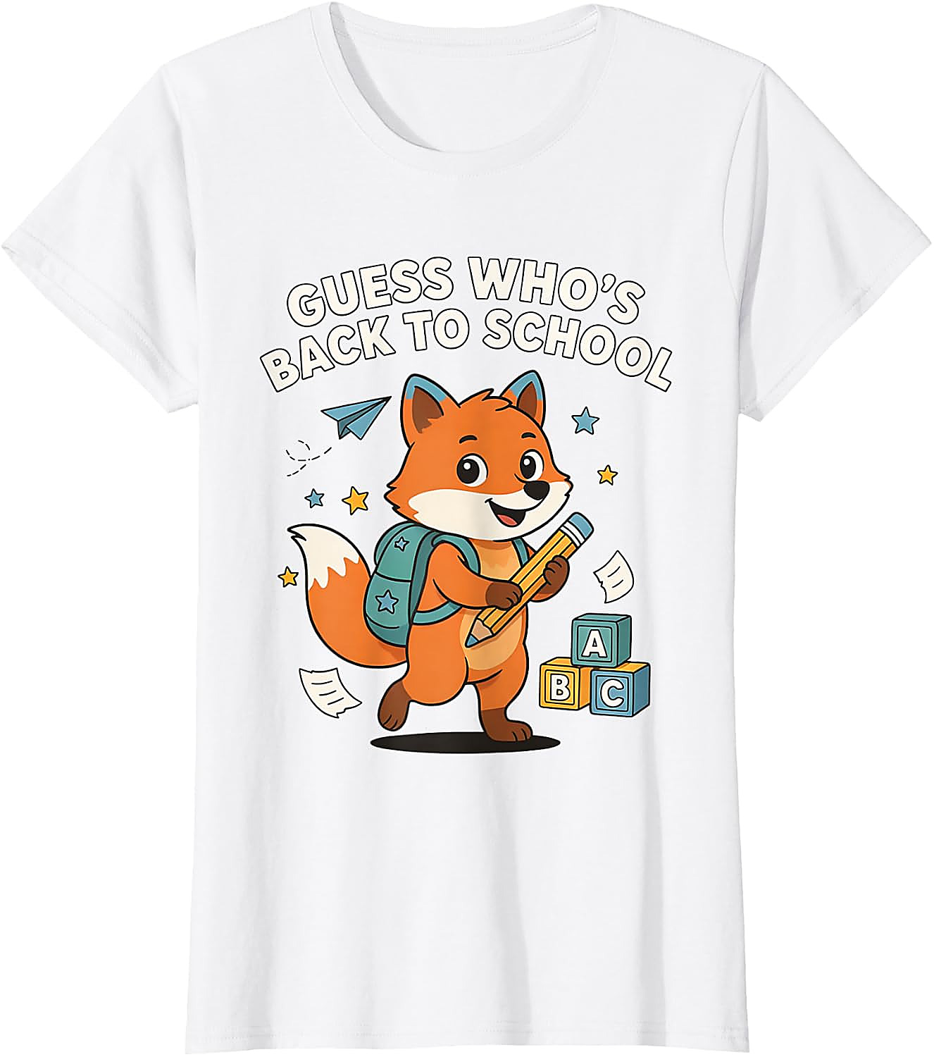 Back to School Fox T-Shirt | Funny First Day Graphic Tee