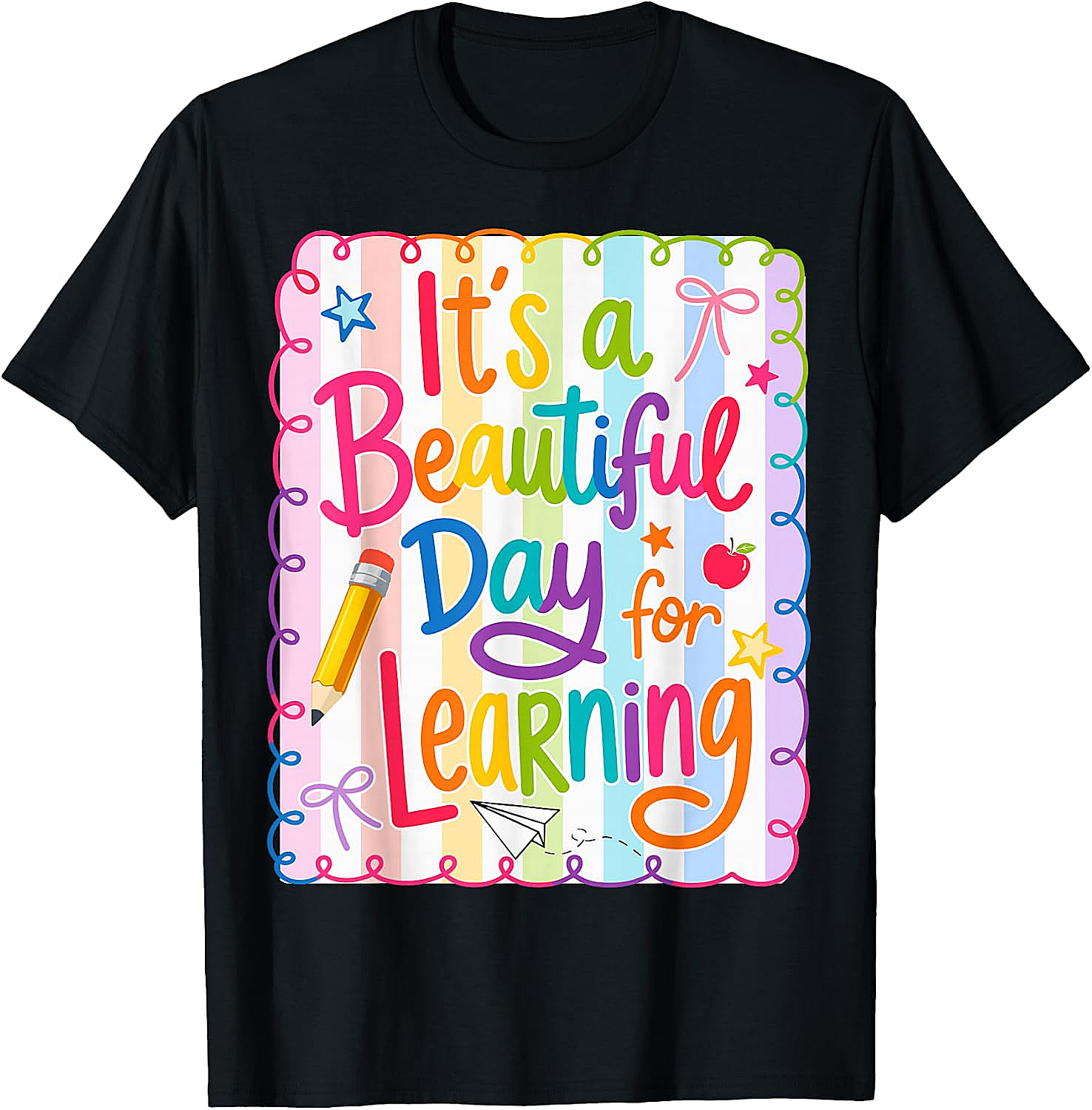 Learning Day Teacher T-Shirt Back to School Tee