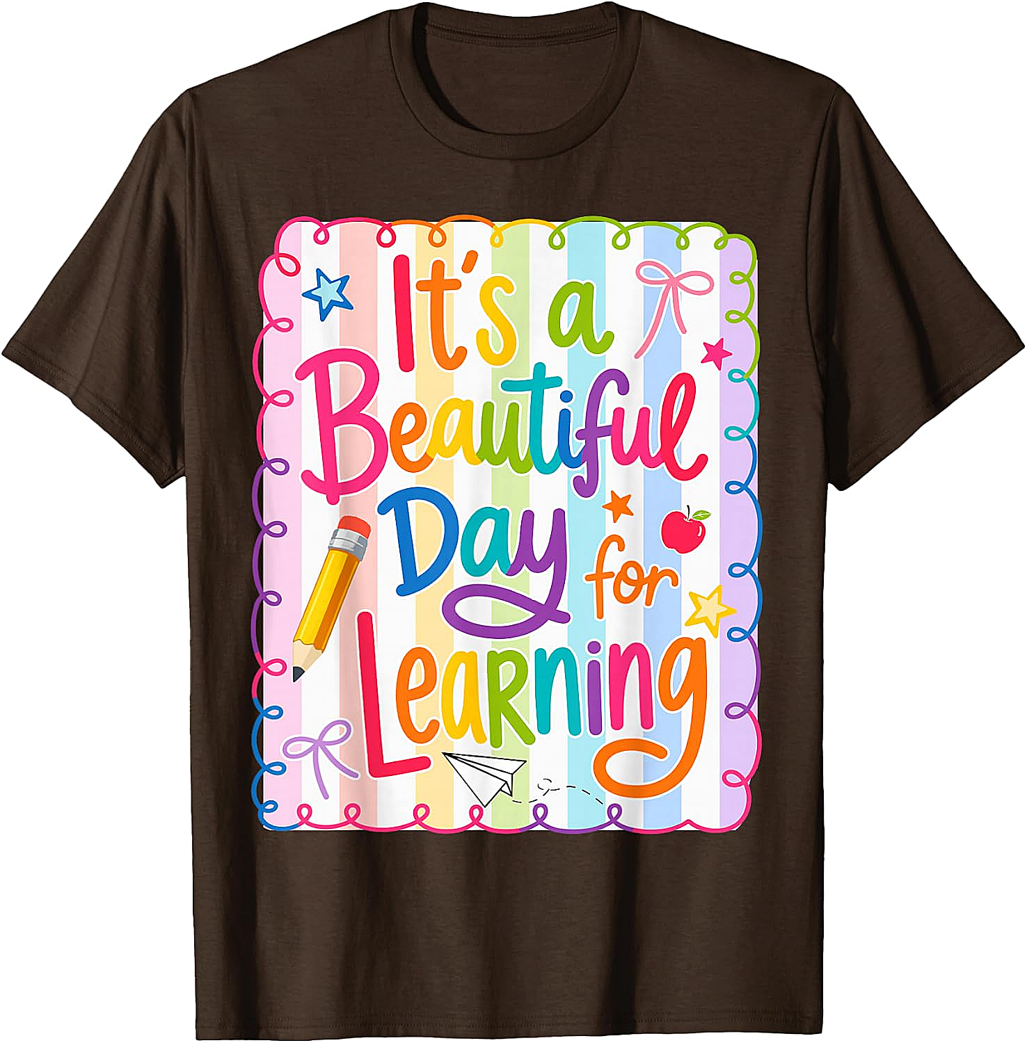  Learning Day Teacher T-Shirt Back to School Tee