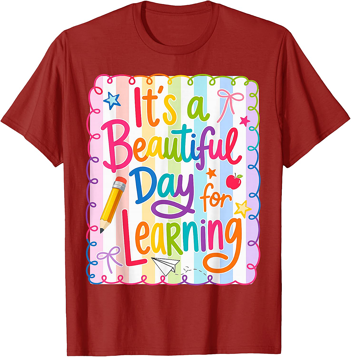  Learning Day Teacher T-Shirt Back to School Tee