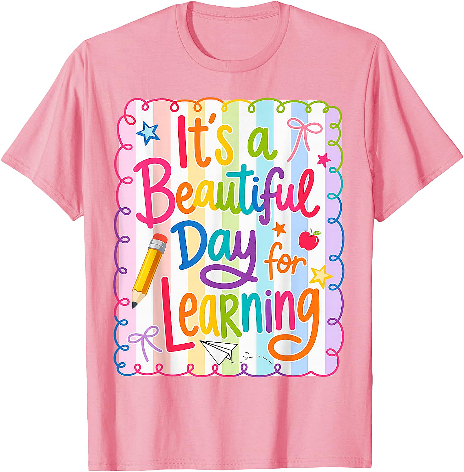  Learning Day Teacher T-Shirt Back to School Tee