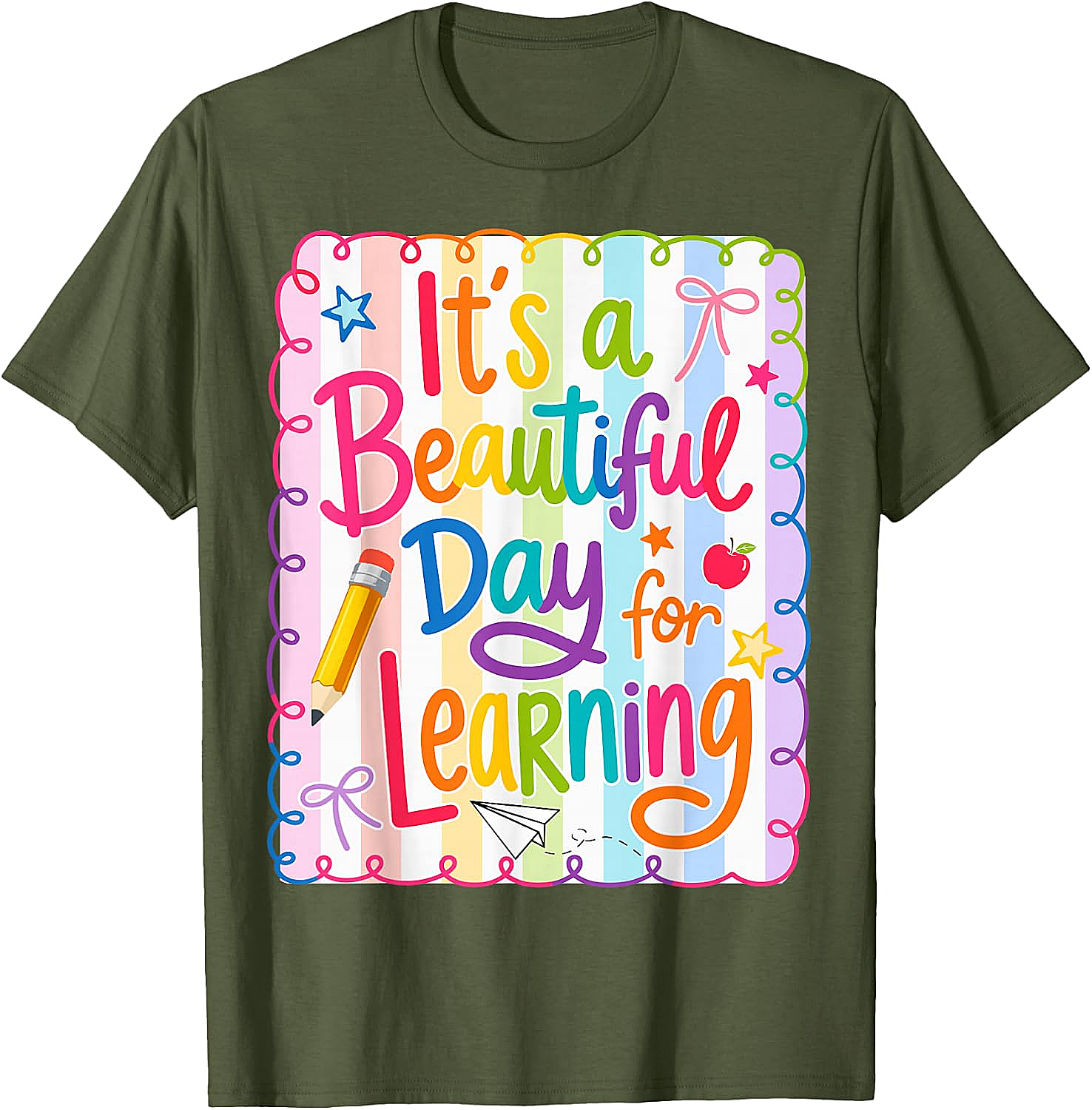  Learning Day Teacher T-Shirt Back to School Tee
