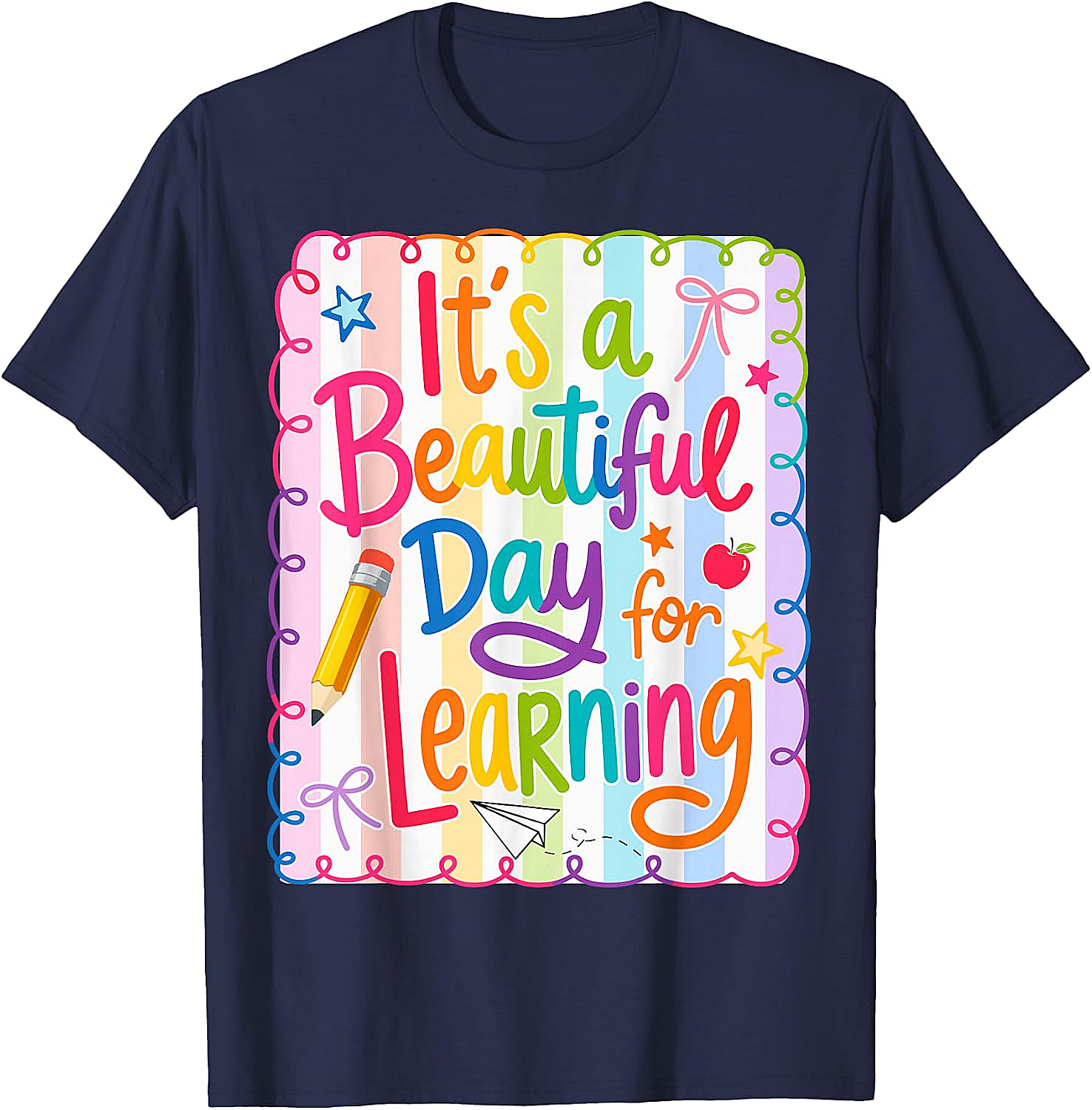  Learning Day Teacher T-Shirt Back to School Tee
