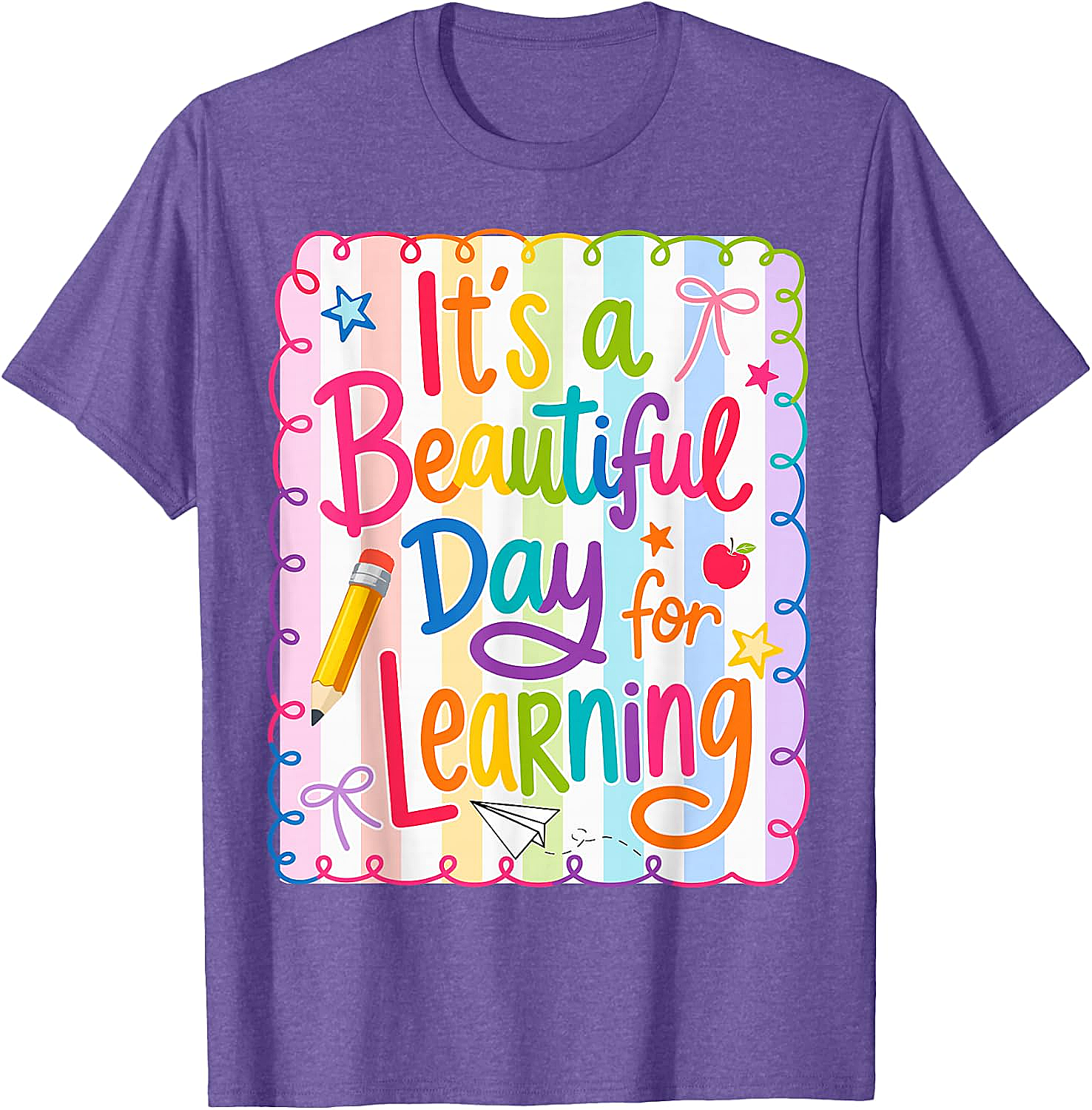  Learning Day Teacher T-Shirt Back to School Tee