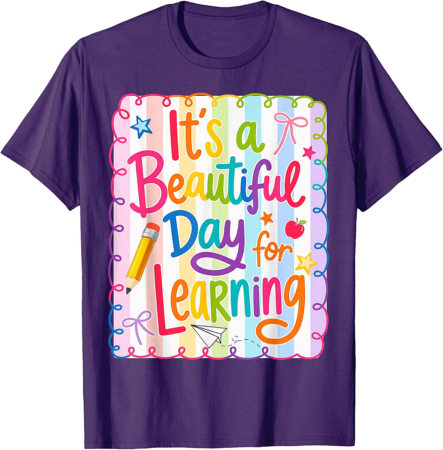  Learning Day Teacher T-Shirt Back to School Tee
