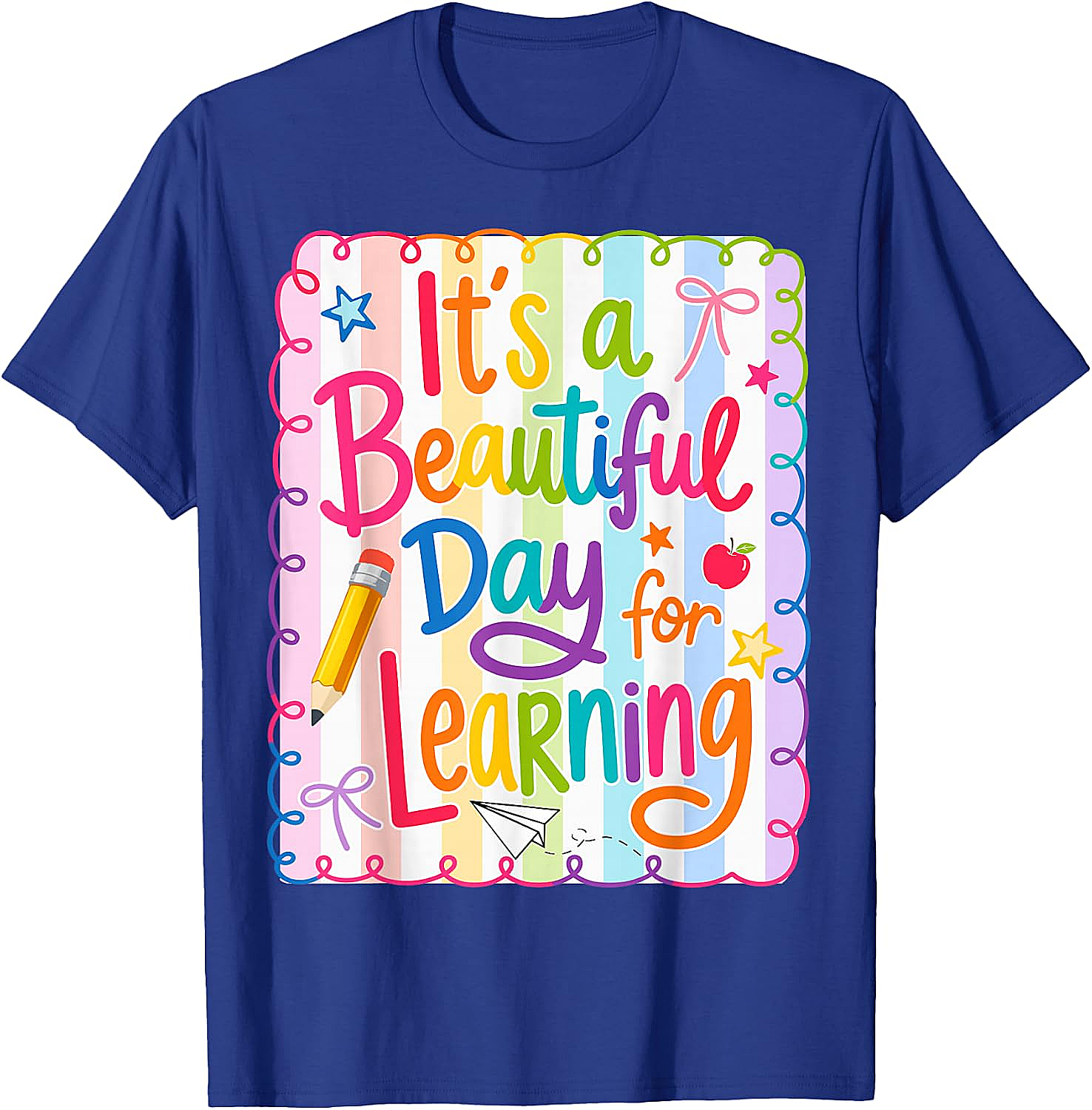  Learning Day Teacher T-Shirt Back to School Tee