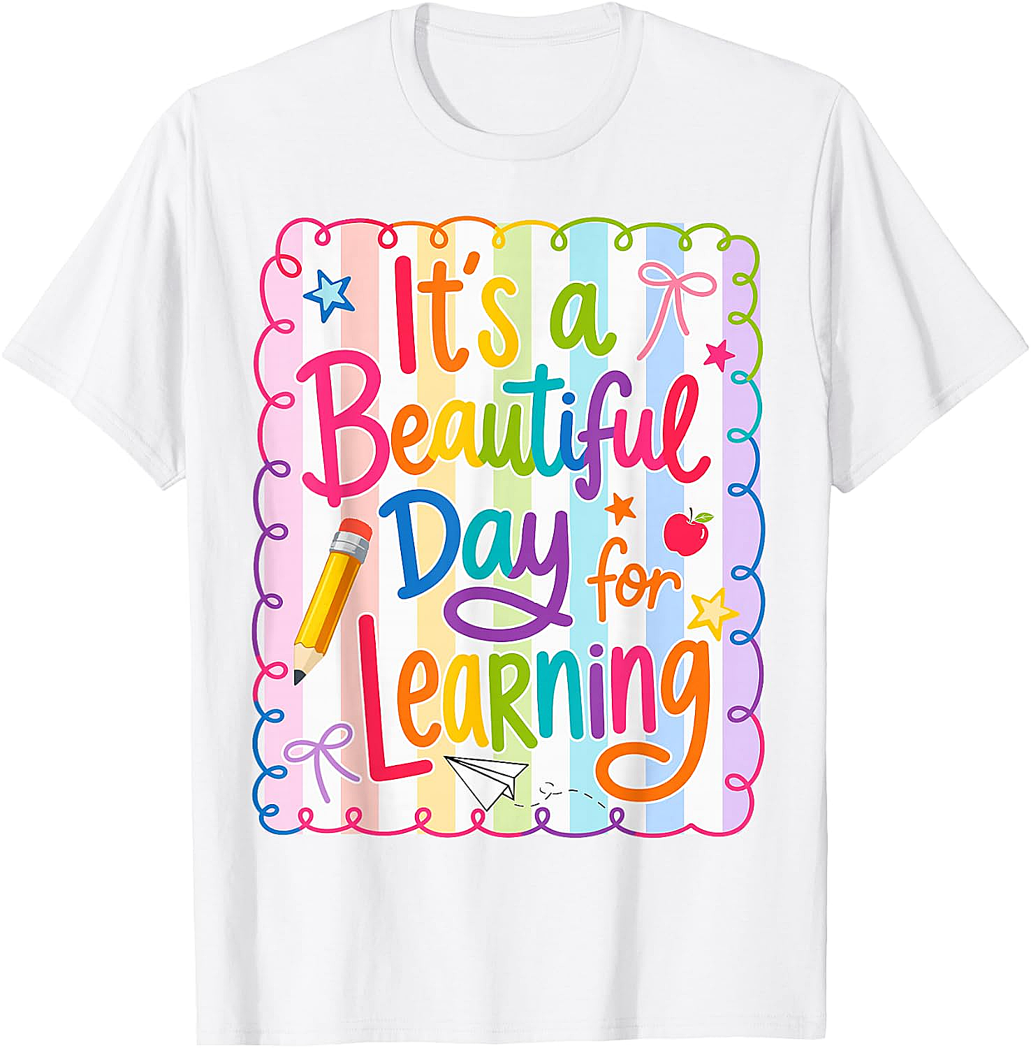  Learning Day Teacher T-Shirt Back to School Tee