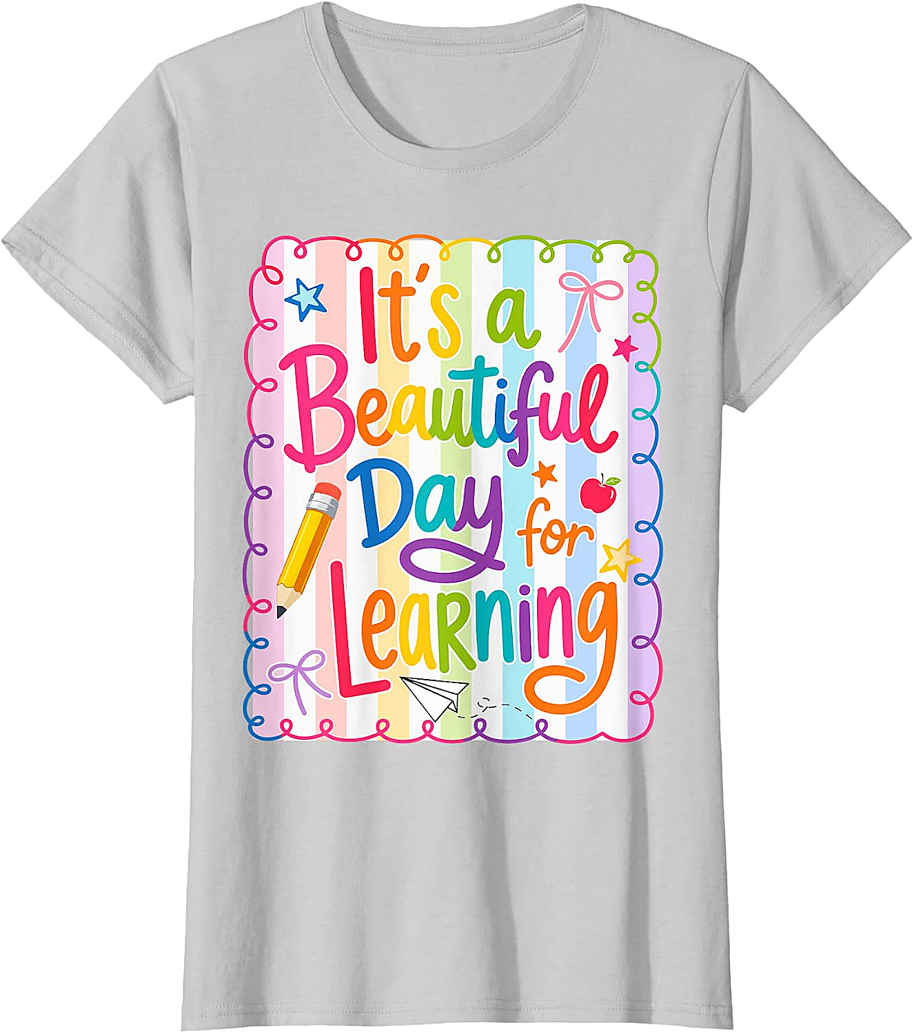  Learning Day Teacher T-Shirt Back to School Tee