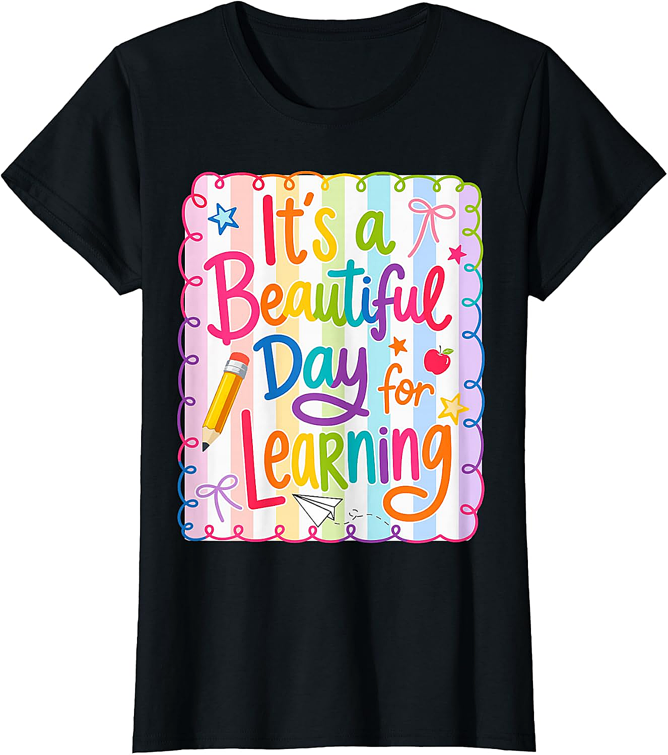  Learning Day Teacher T-Shirt Back to School Tee