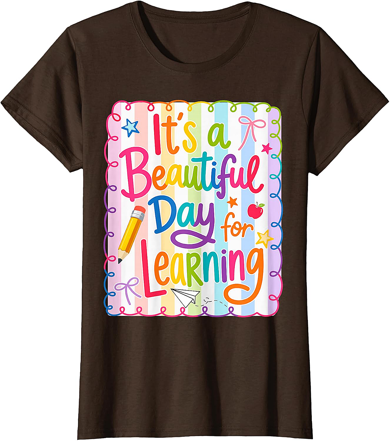  Learning Day Teacher T-Shirt Back to School Tee