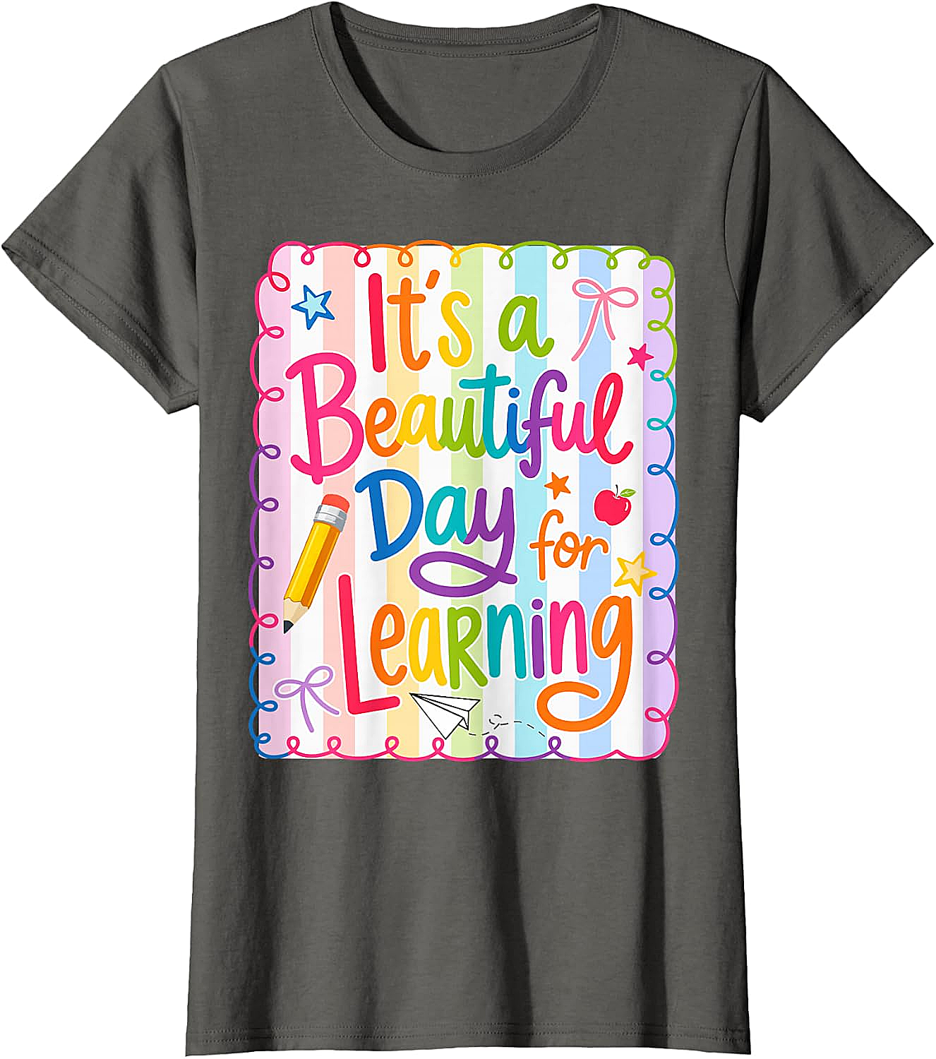  Learning Day Teacher T-Shirt Back to School Tee
