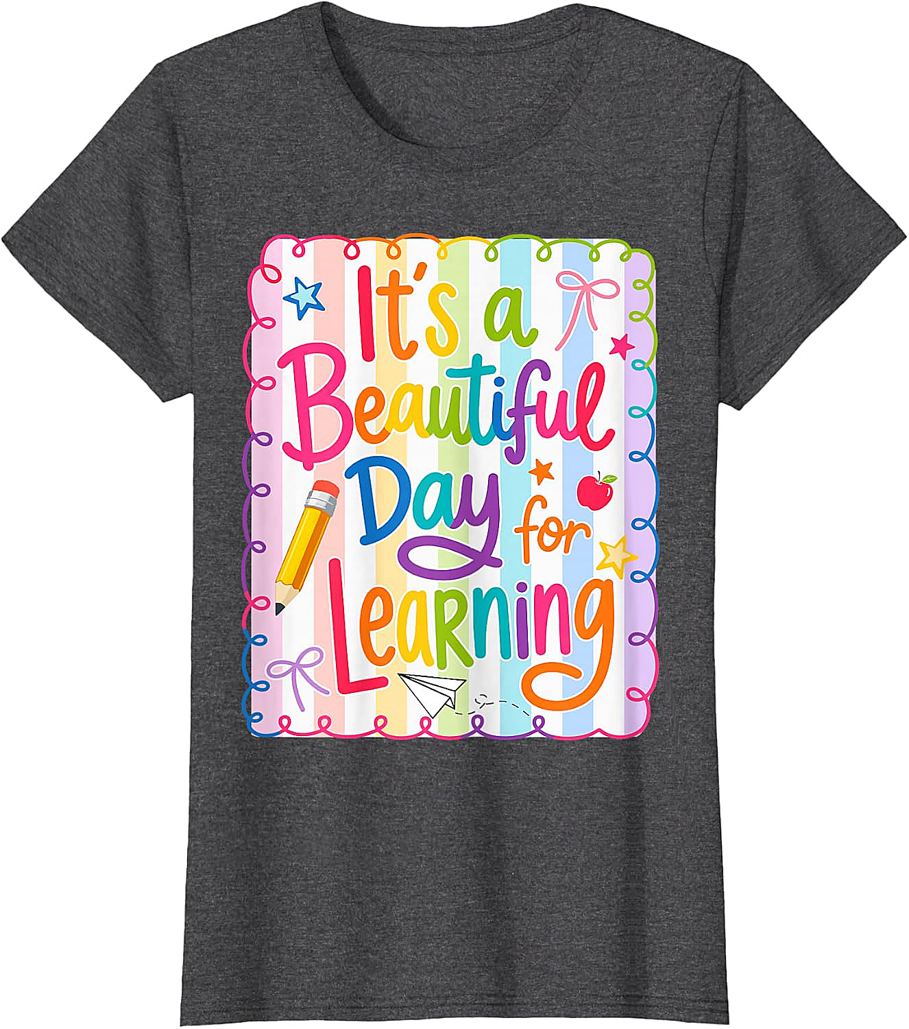  Learning Day Teacher T-Shirt Back to School Tee