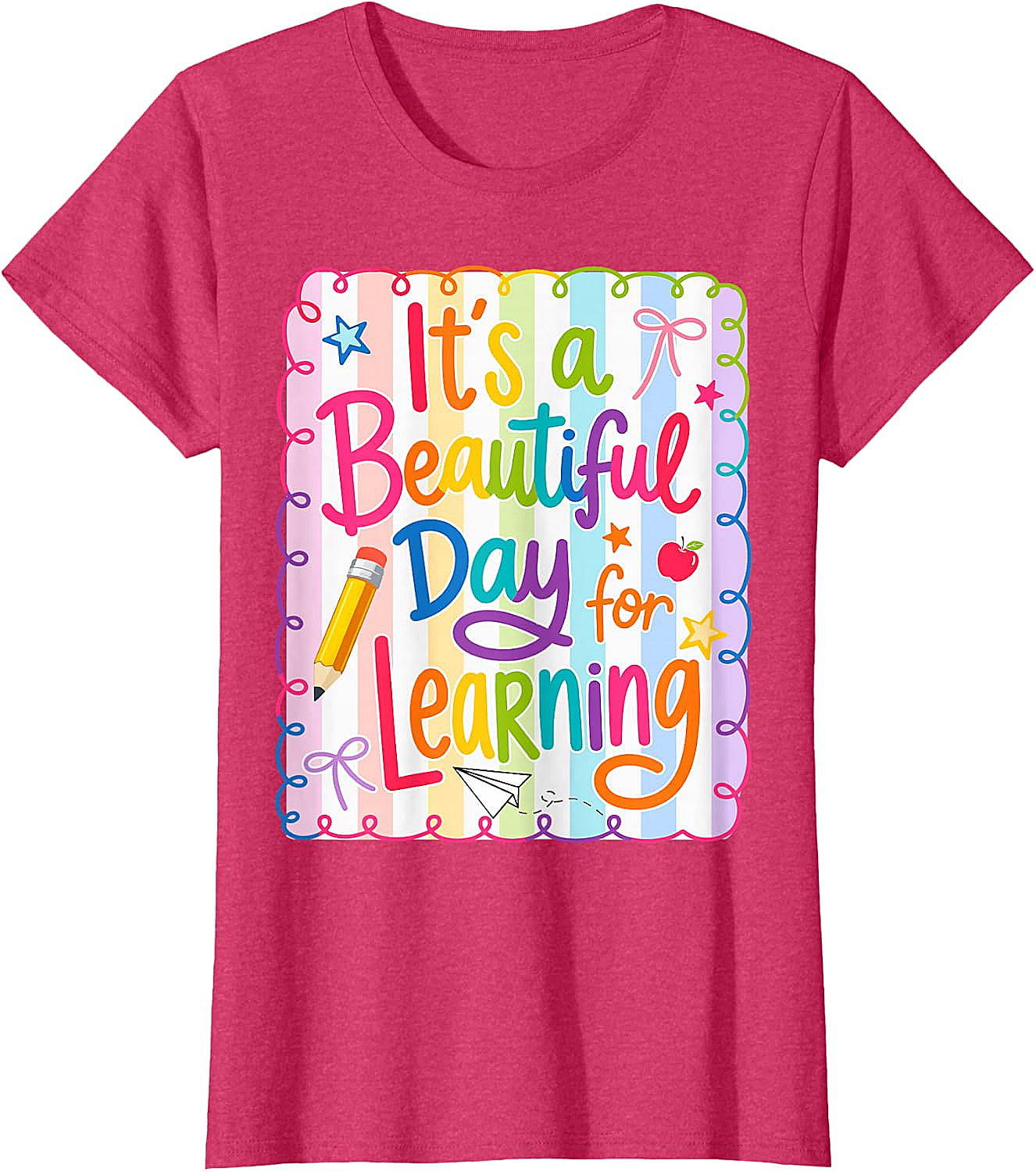  Learning Day Teacher T-Shirt Back to School Tee