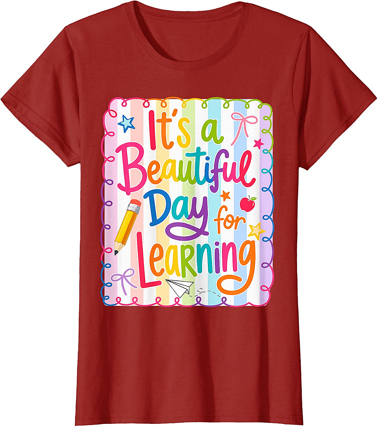  Learning Day Teacher T-Shirt Back to School Tee