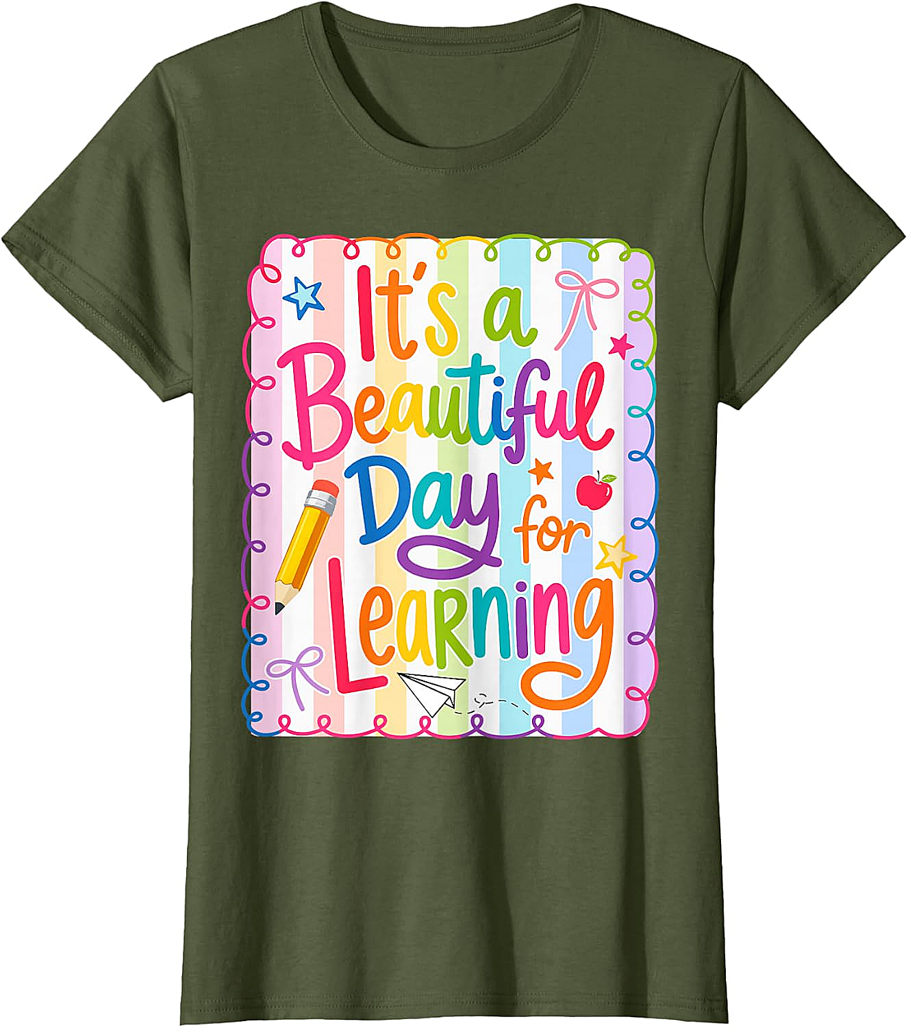  Learning Day Teacher T-Shirt Back to School Tee