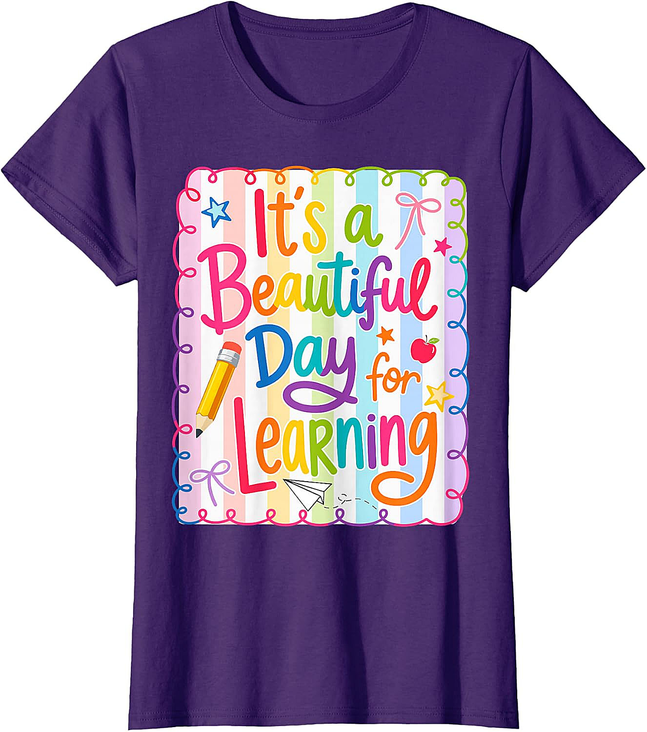  Learning Day Teacher T-Shirt Back to School Tee