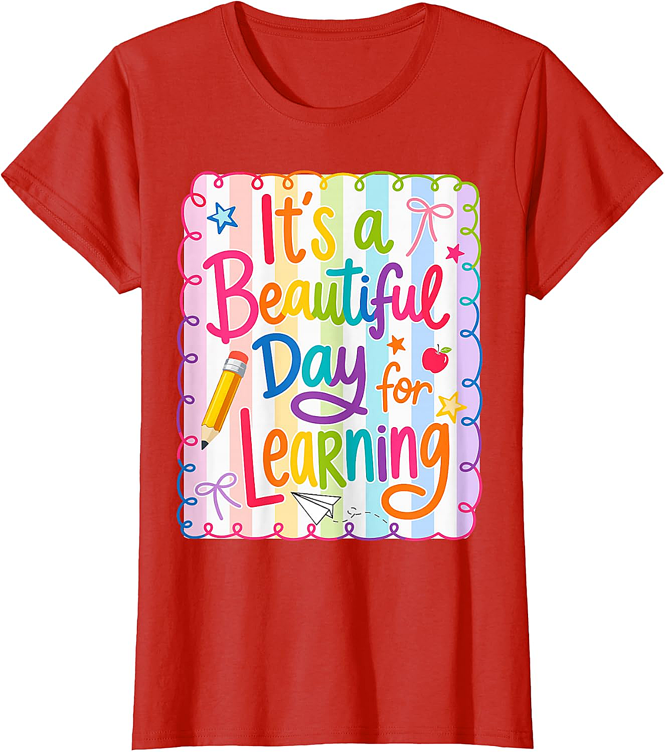  Learning Day Teacher T-Shirt Back to School Tee