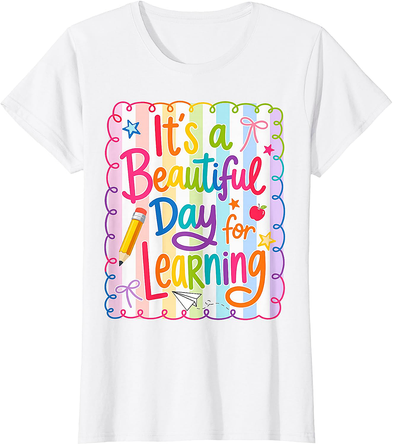  Learning Day Teacher T-Shirt Back to School Tee